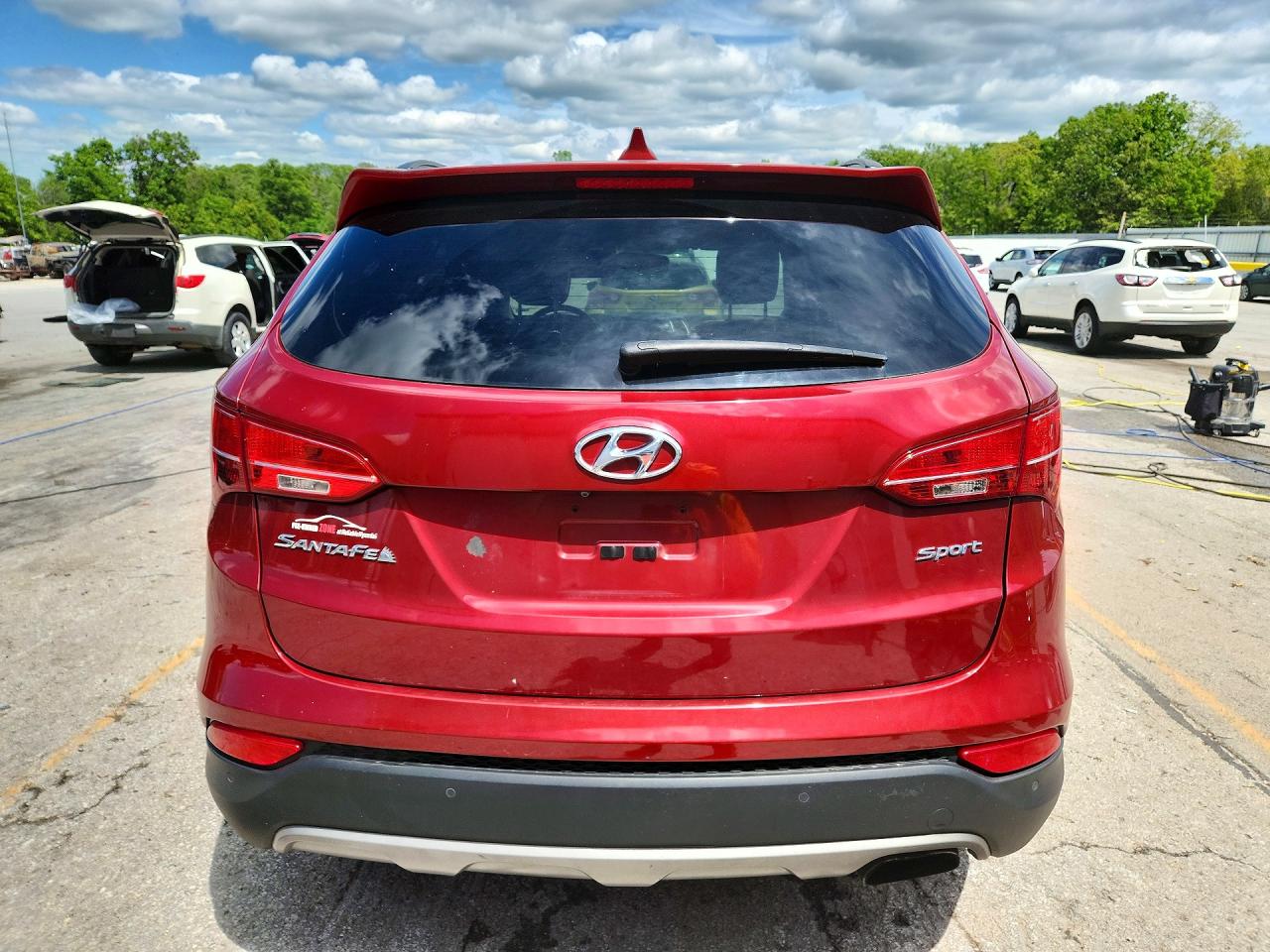 2014 Hyundai Santa Fe Sport 2.4l Красный vin: 5XYZU3LB5EG208998