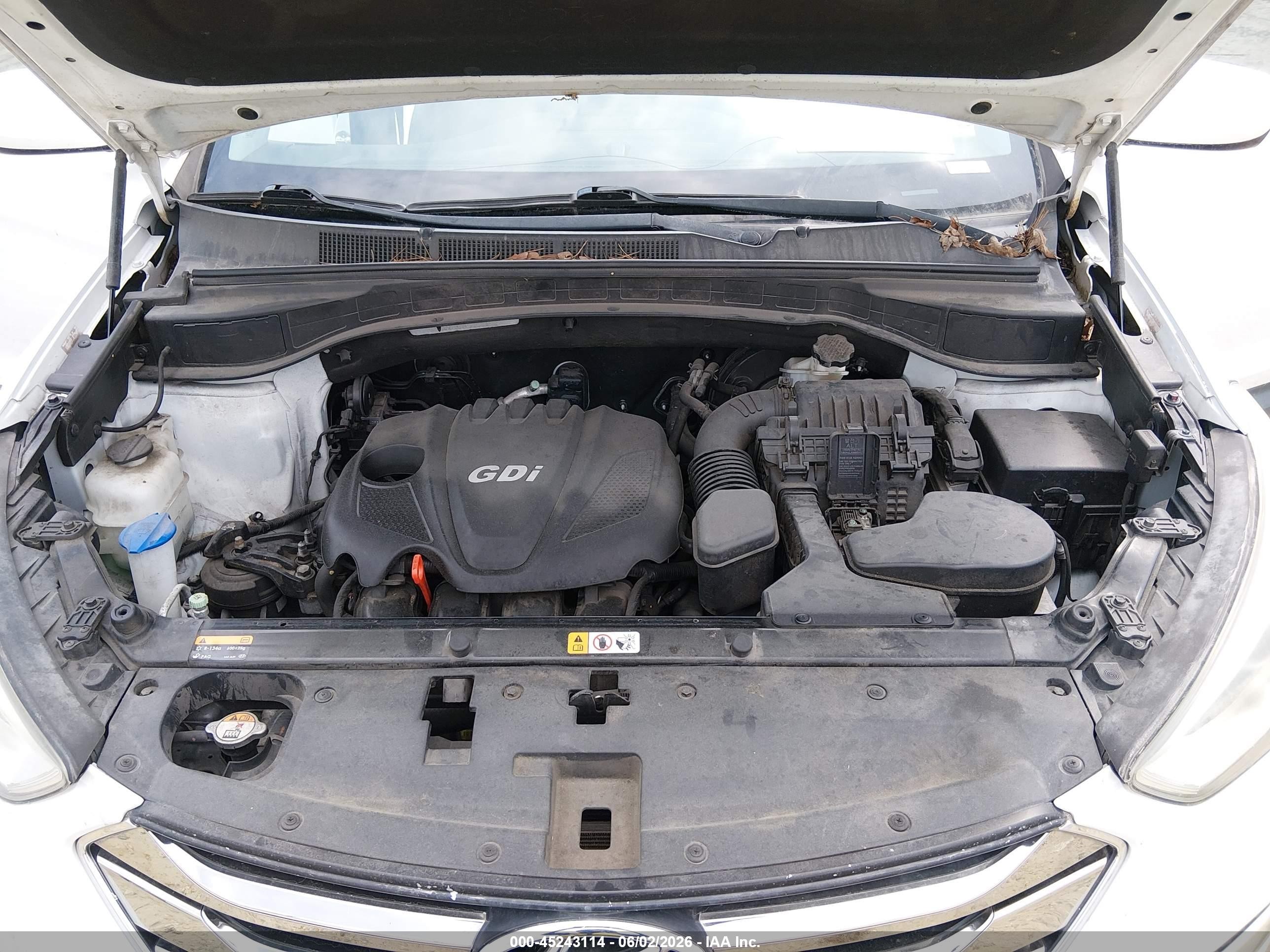 2014 Hyundai Santa Fe Sport 2.4l Белый vin: 5XYZU3LB5EG226532