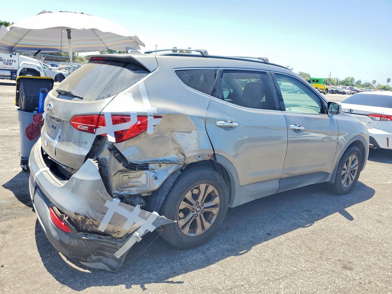 2015 Hyundai Santa Fe Sport 2.4l Gray vin: 5XYZU3LB5FG242036