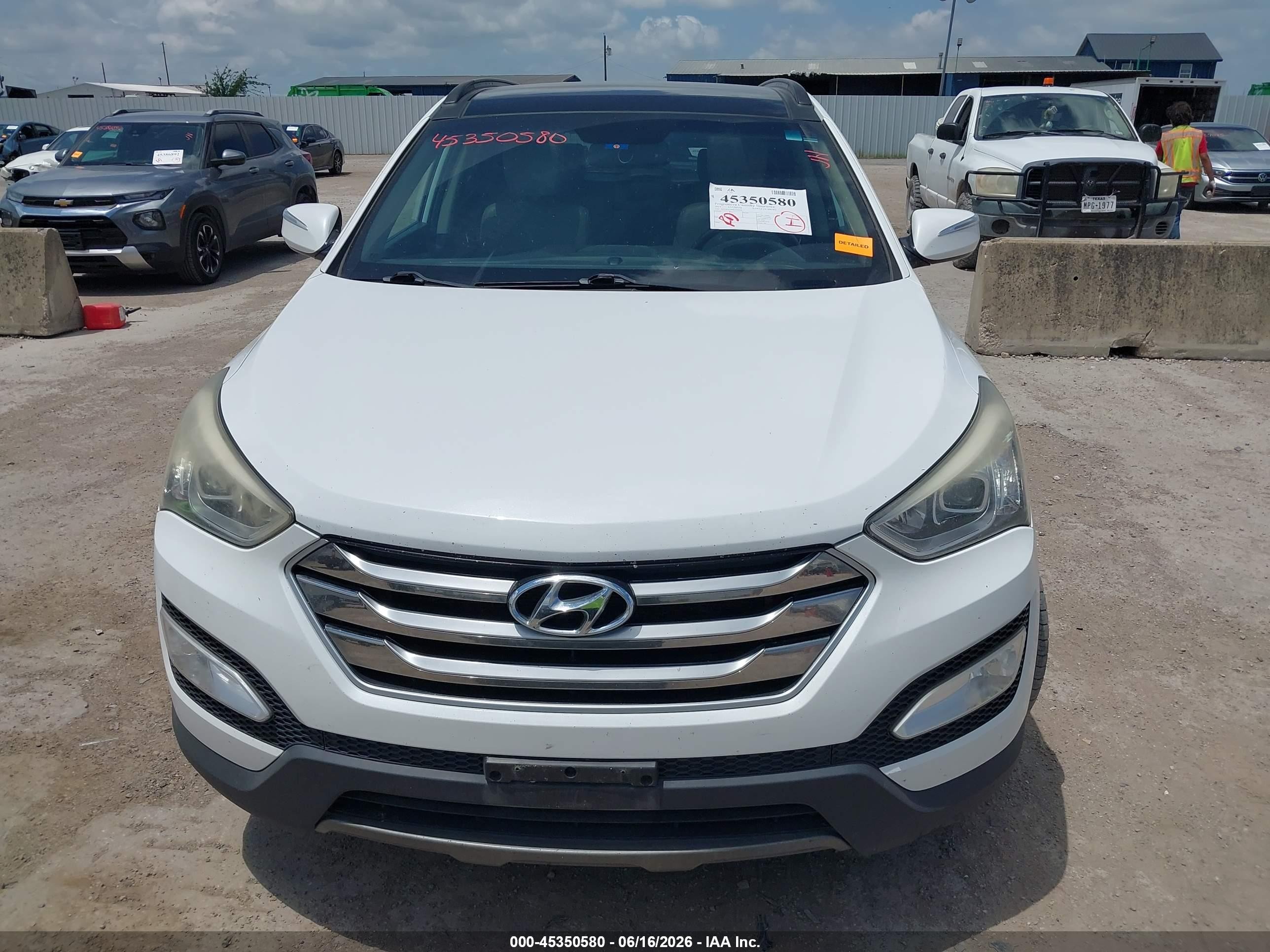 2015 Hyundai Santa Fe Sport 2.4l Белый vin: 5XYZU3LB5FG264909