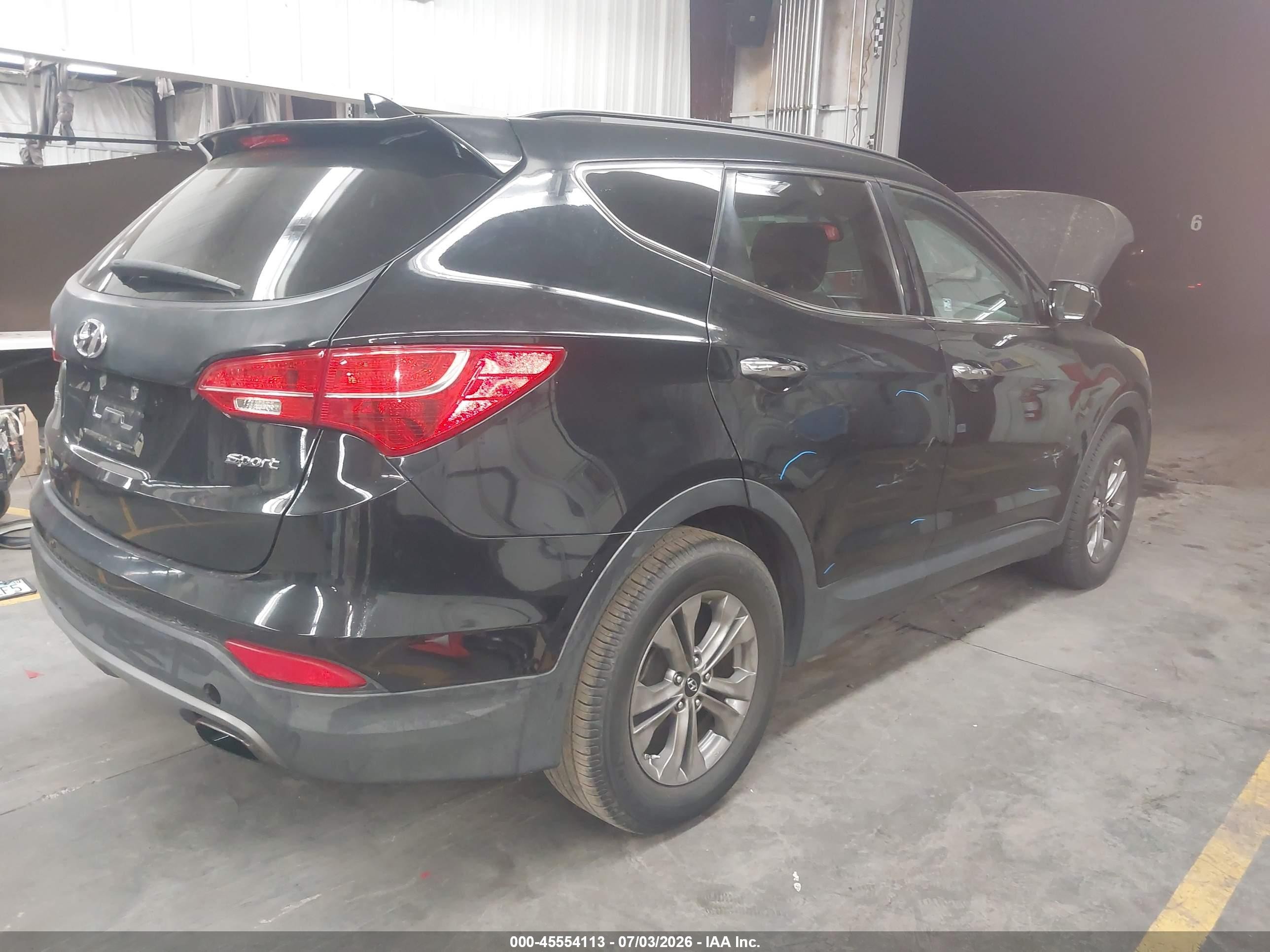 2015 Hyundai Santa Fe Sport 2.4l Black vin: 5XYZU3LB5FG265137
