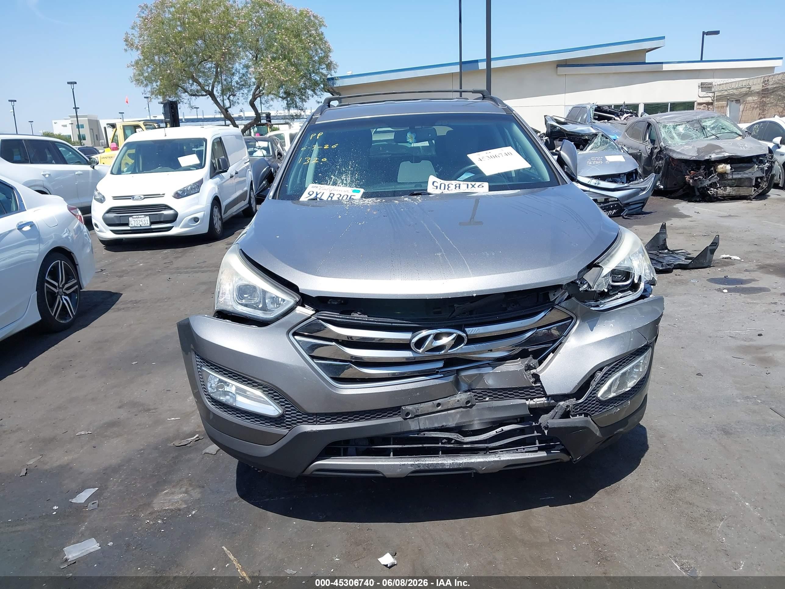 2015 Hyundai Santa Fe Sport 2.4l Gray vin: 5XYZU3LB5FG291320