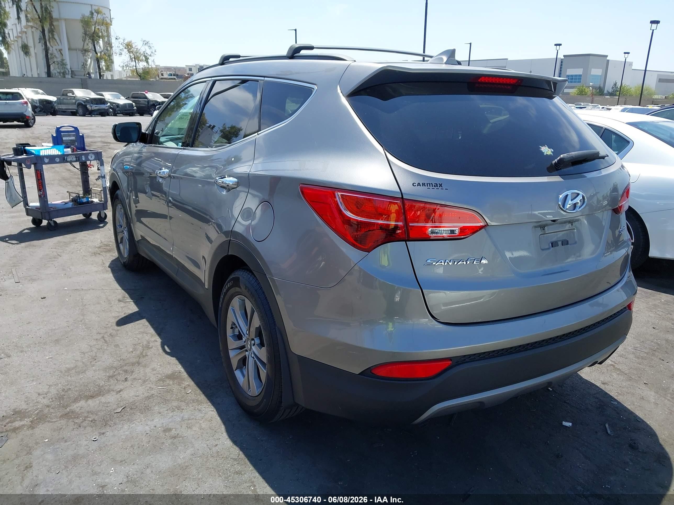 2015 Hyundai Santa Fe Sport 2.4l Gray vin: 5XYZU3LB5FG291320