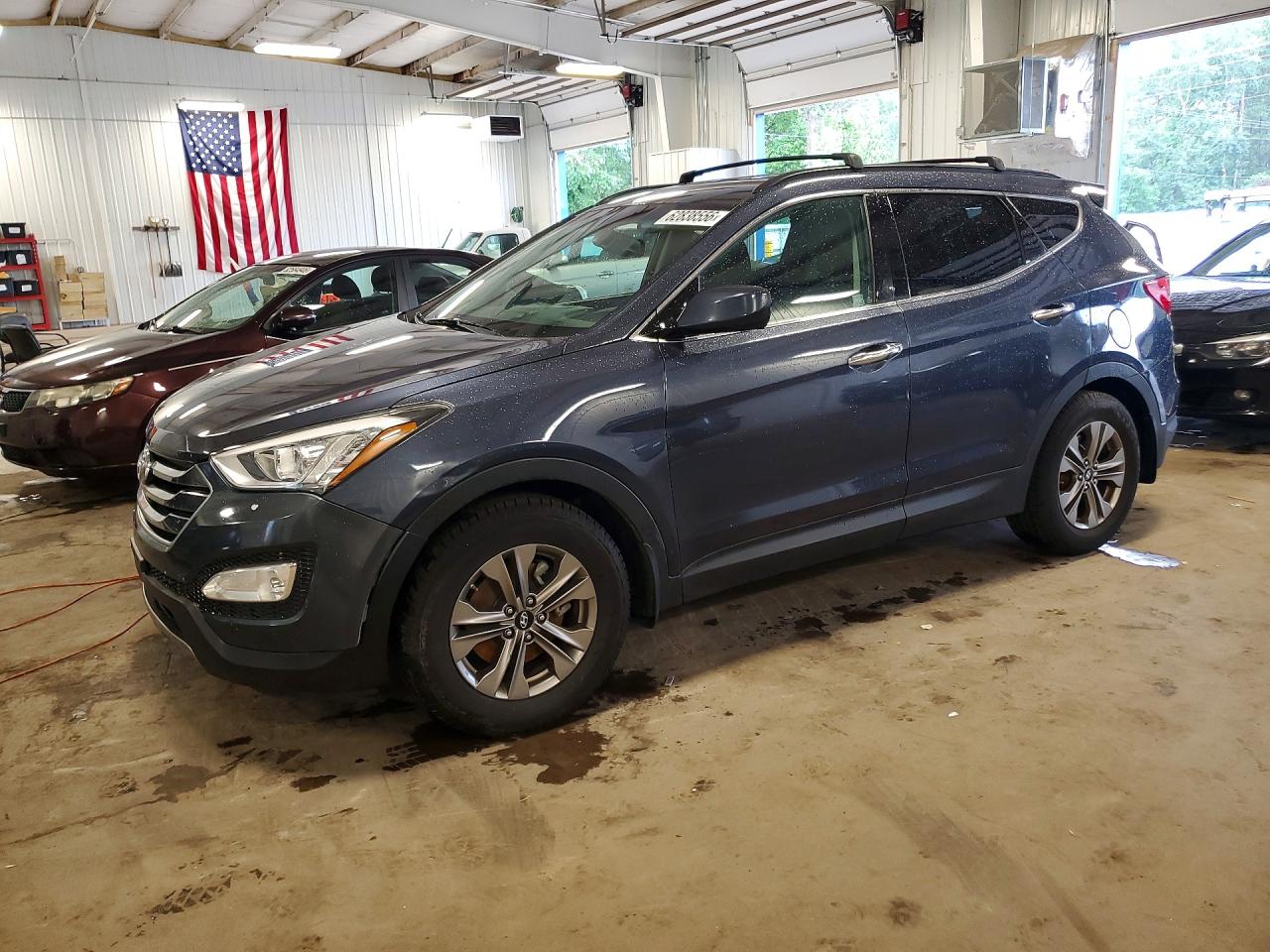 2015 Hyundai Santa Fe Sport 2.4l Blue vin: 5XYZU3LB5FG293293