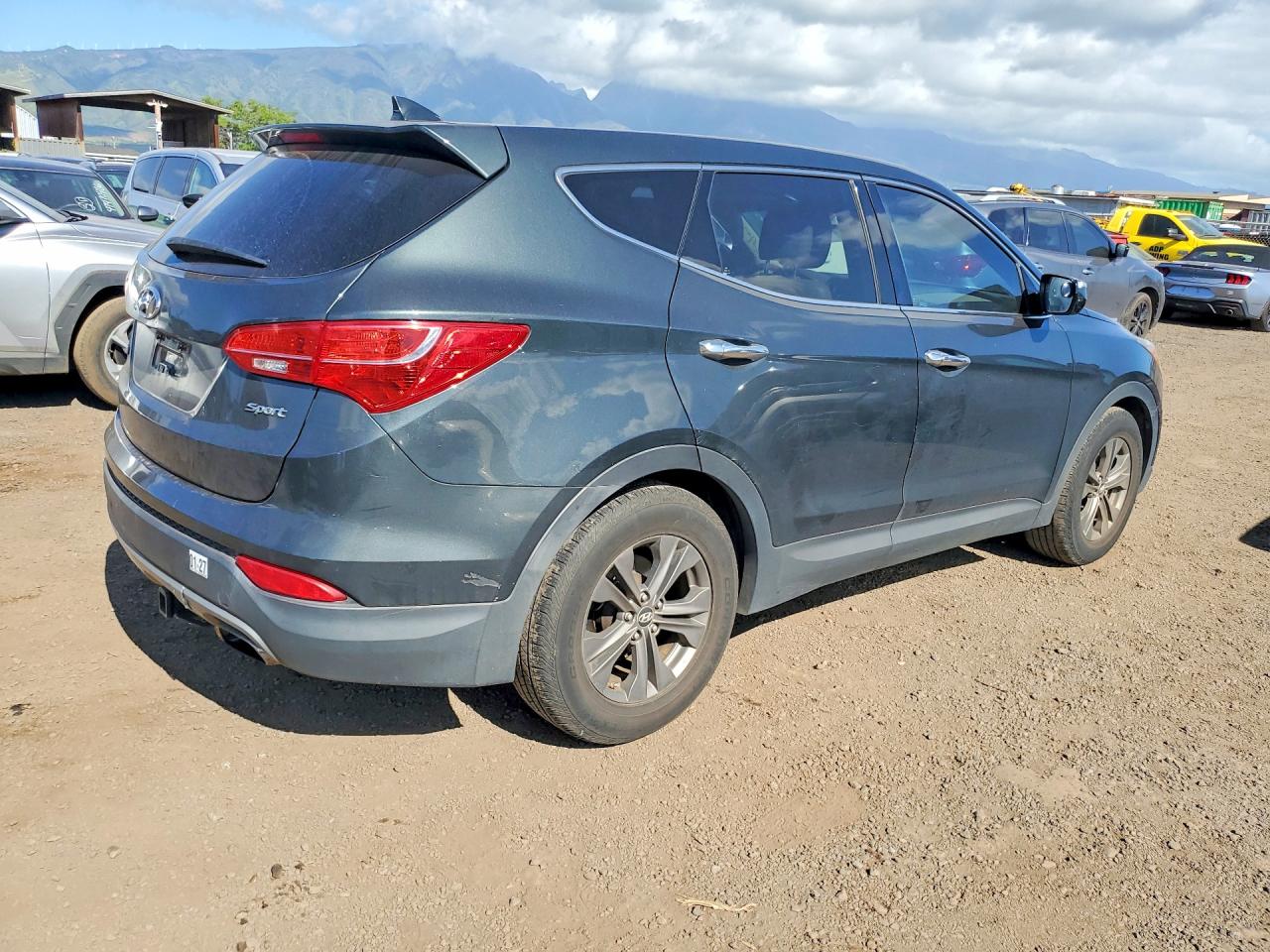 2013 Hyundai Santa Fe Gls Awd Green vin: 5XYZU3LB6DG015662