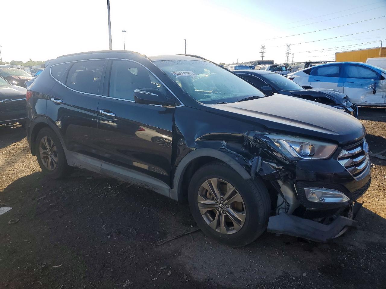 2013 Hyundai Santa Fe Sport 2.4l Black vin: 5XYZU3LB6DG021607