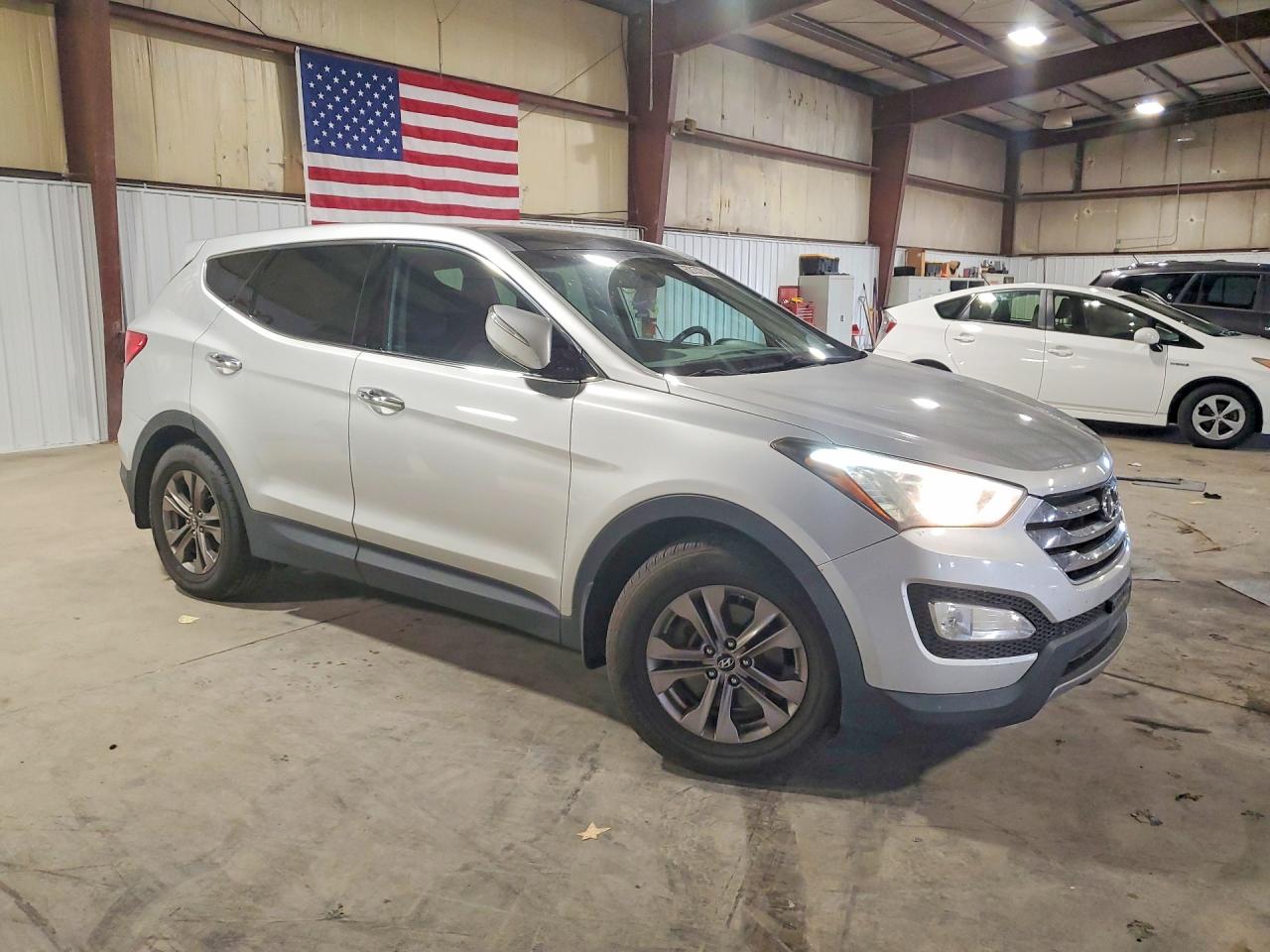 2013 Hyundai Santa Fe Sport 2.4l Silver vin: 5XYZU3LB6DG055529