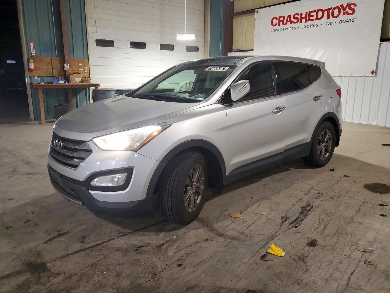 2013 Hyundai Santa Fe Sport 2.4l Silver vin: 5XYZU3LB6DG055529