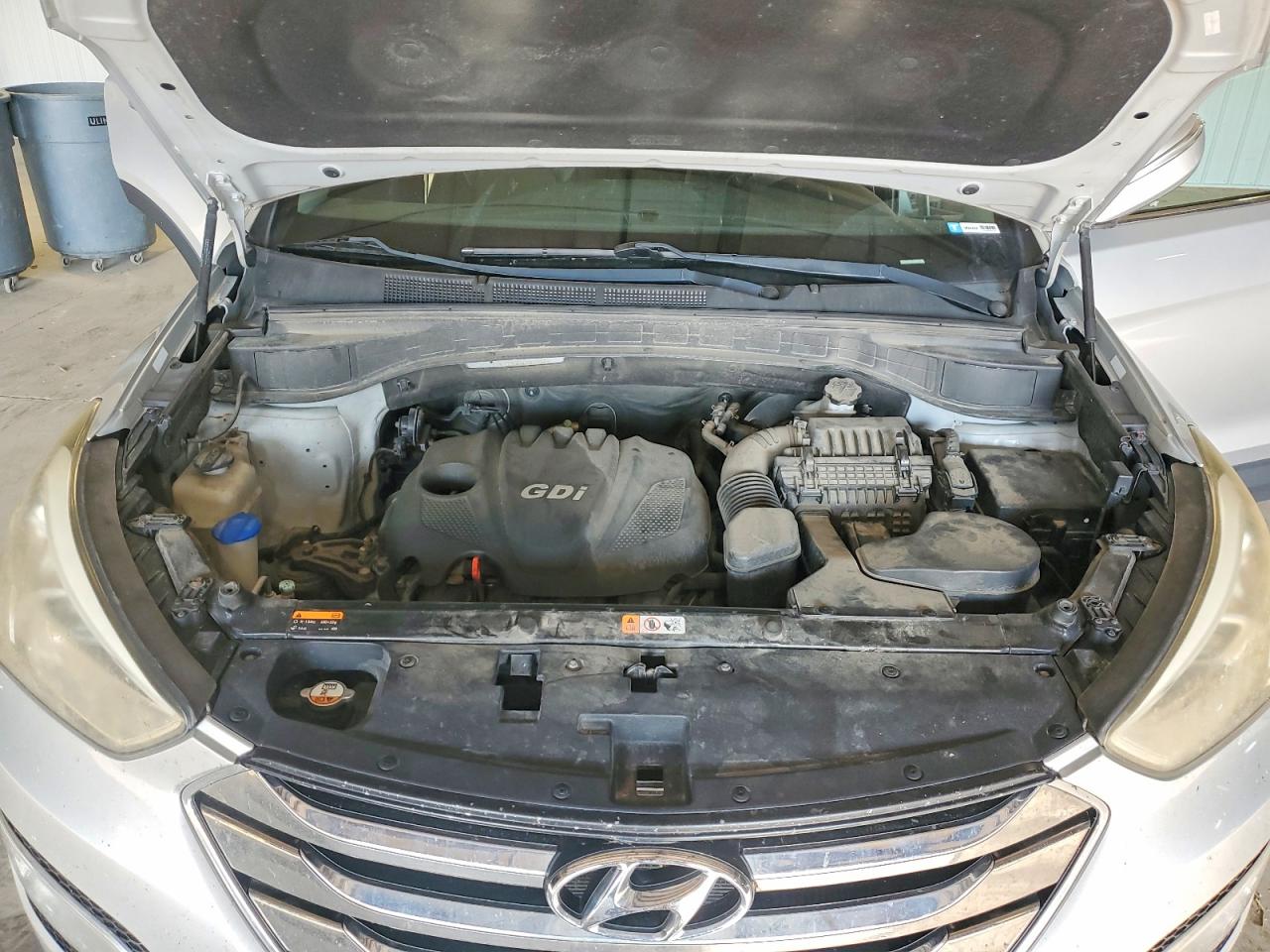2013 Hyundai Santa Fe Sport 2.4l Silver vin: 5XYZU3LB6DG055529