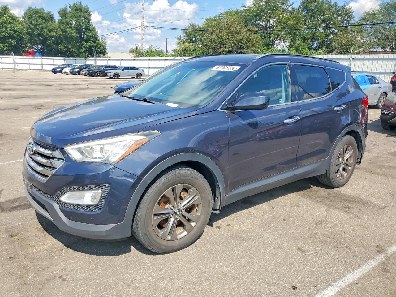 2013 Hyundai Santa Fe Sport 2.4l Blue vin: 5XYZU3LB6DG075764