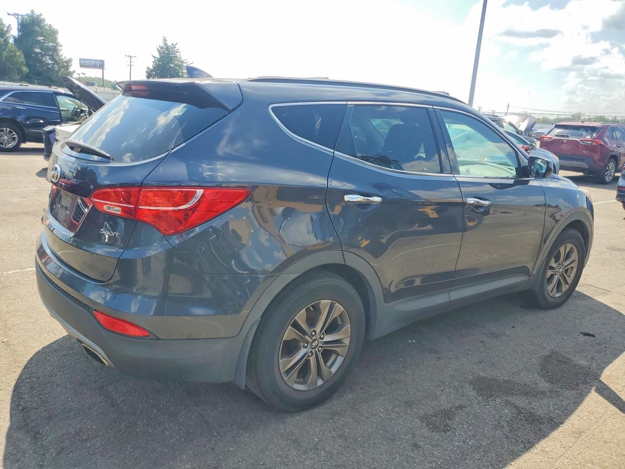 2013 Hyundai Santa Fe Sport 2.4l Blue vin: 5XYZU3LB6DG075764