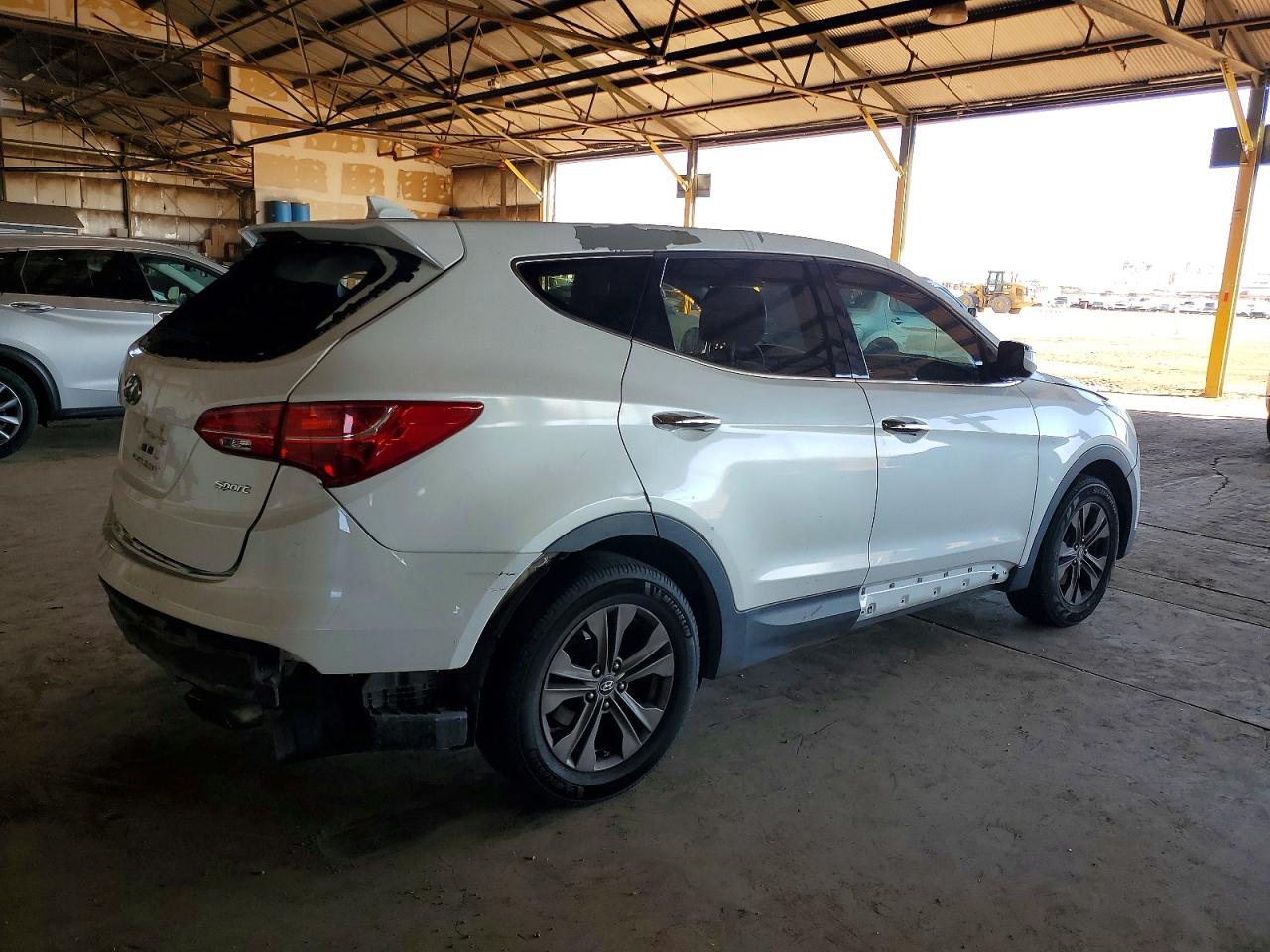 2013 Hyundai Santa Fe Sport White vin: 5XYZU3LB6DG084545