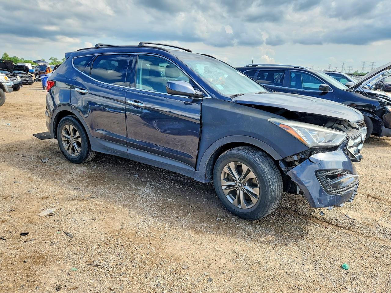 2013 Hyundai Santa Fe Sport 2.4l Серый vin: 5XYZU3LB6DG087722