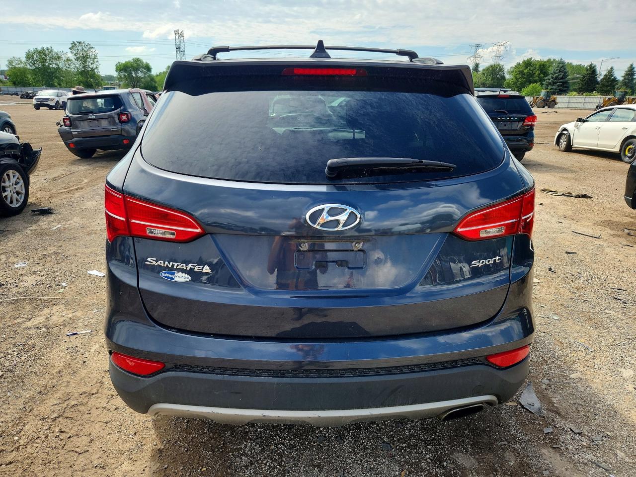 2013 Hyundai Santa Fe Sport 2.4l Серый vin: 5XYZU3LB6DG087722