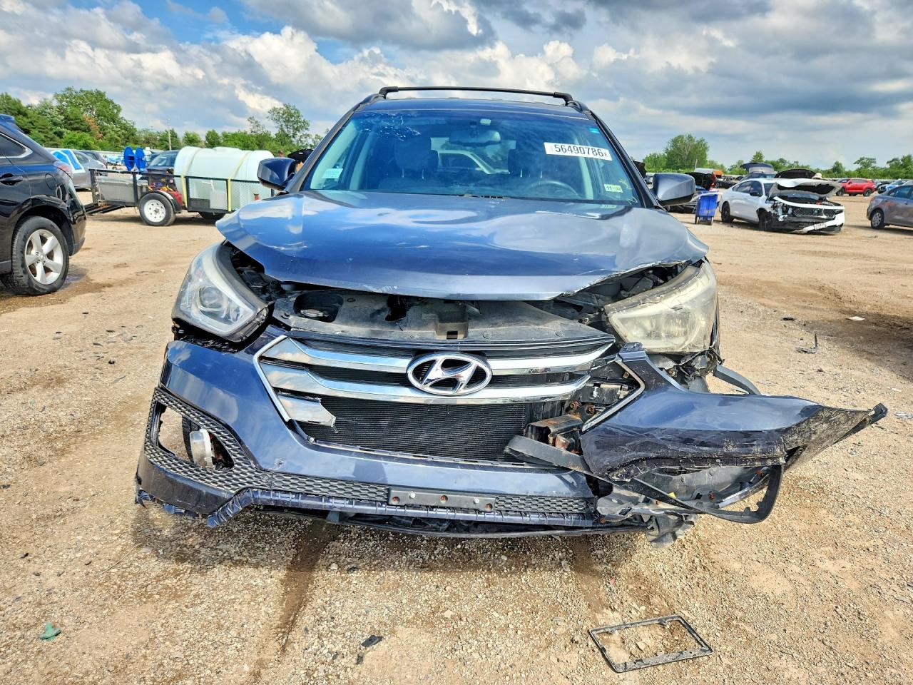 2013 Hyundai Santa Fe Sport 2.4l Серый vin: 5XYZU3LB6DG087722