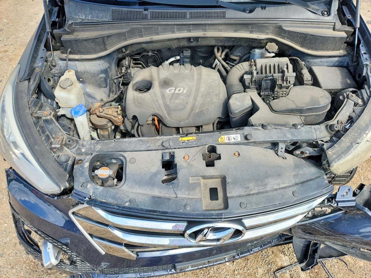 2013 Hyundai Santa Fe Sport 2.4l Серый vin: 5XYZU3LB6DG087722