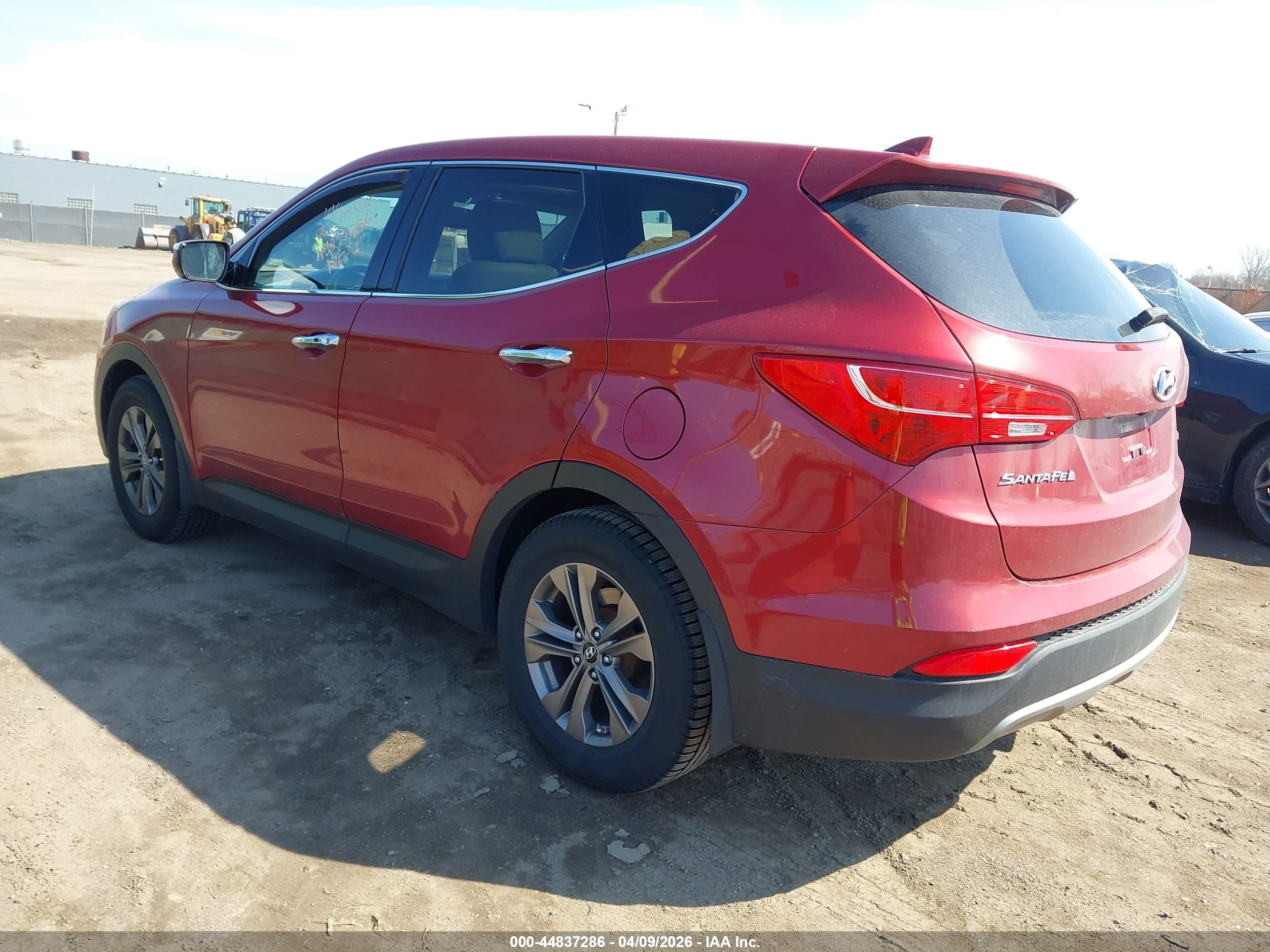 2013 Hyundai Santa Fe Sport Red vin: 5XYZU3LB6DG088336