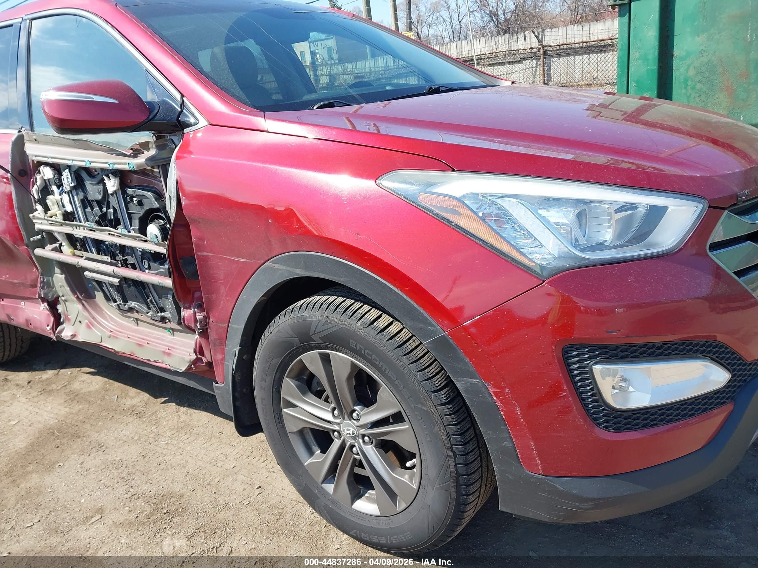 2013 Hyundai Santa Fe Sport Red vin: 5XYZU3LB6DG088336