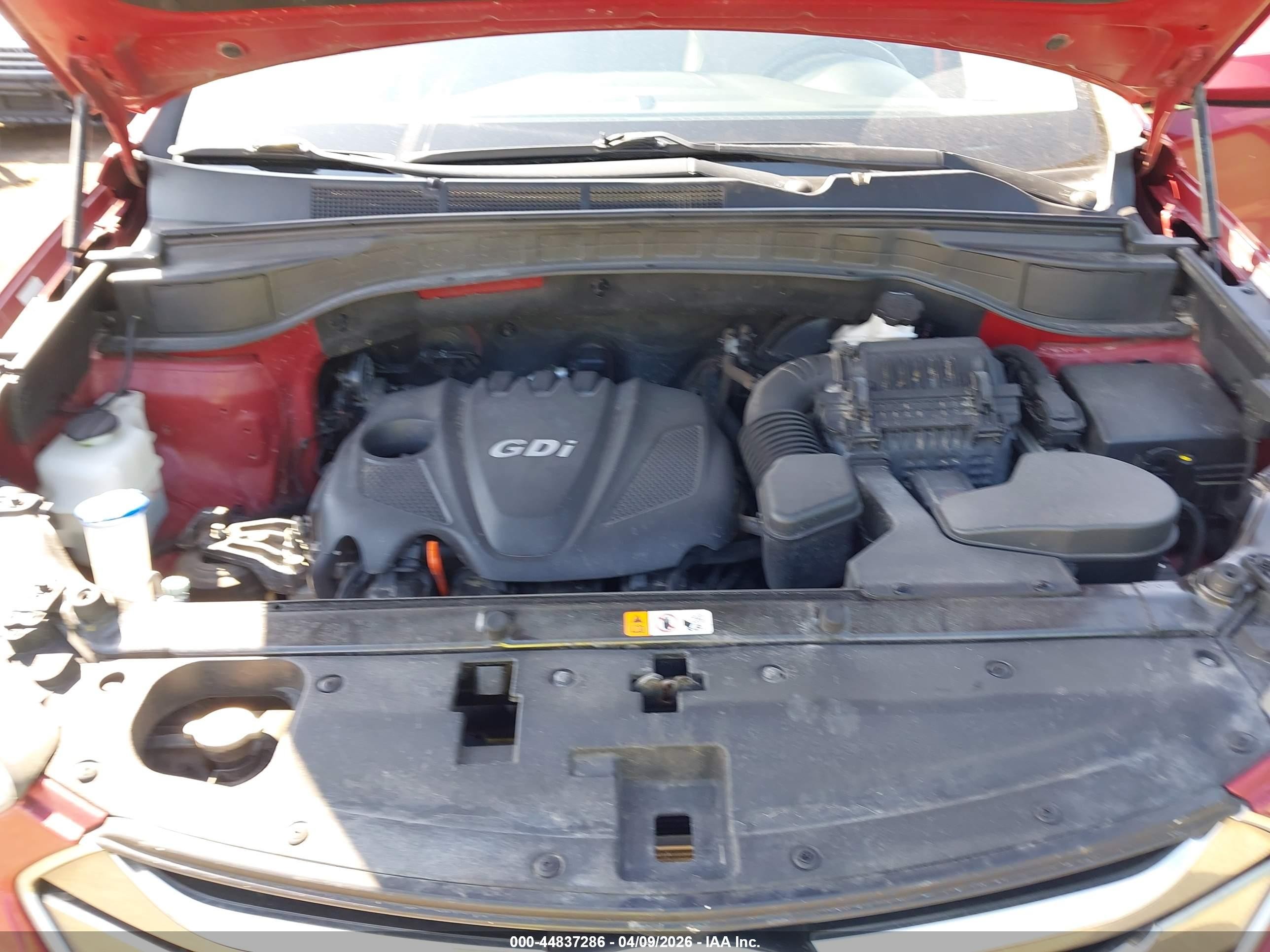2013 Hyundai Santa Fe Sport Red vin: 5XYZU3LB6DG088336