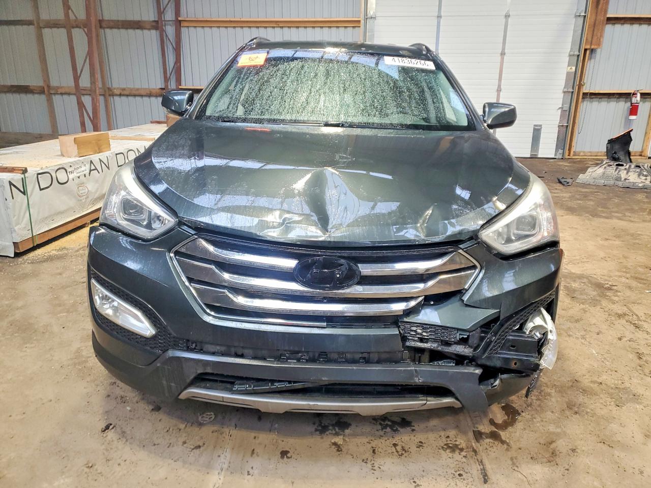 2013 Hyundai Santa Fe Sport 2.4l Green vin: 5XYZU3LB6DG096310