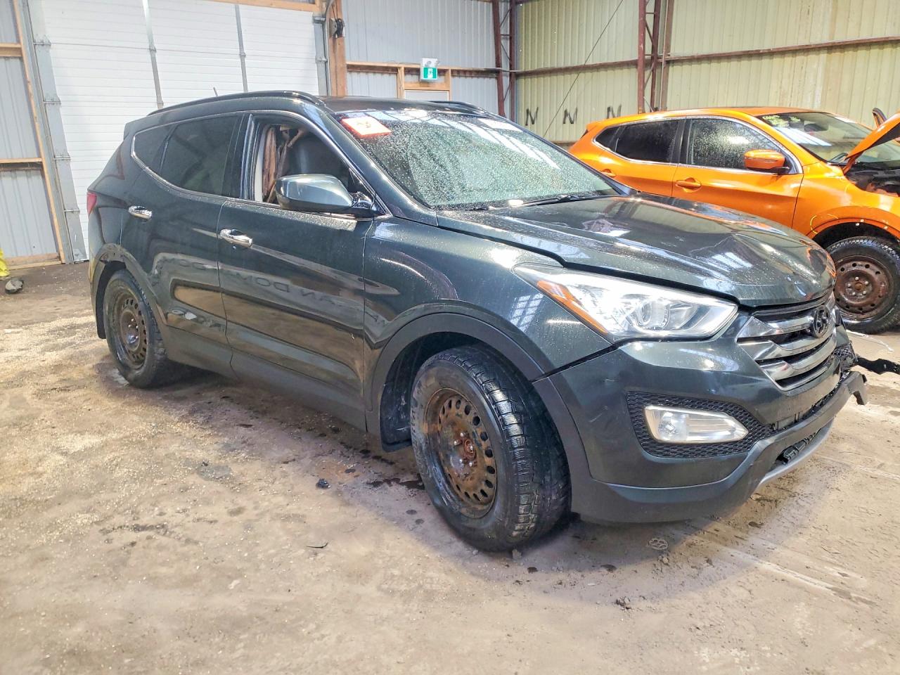 2013 Hyundai Santa Fe Sport 2.4l Green vin: 5XYZU3LB6DG096310