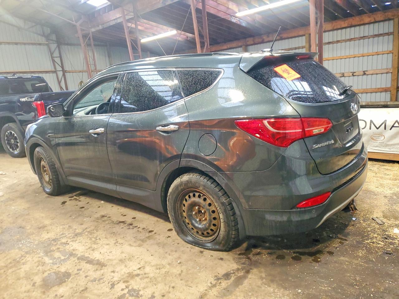 2013 Hyundai Santa Fe Sport 2.4l Green vin: 5XYZU3LB6DG096310