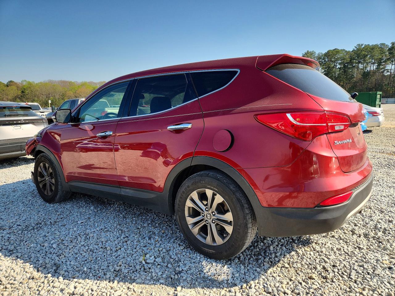 2013 Hyundai Santa Fe Sport 2.4l Red vin: 5XYZU3LB6DG122517