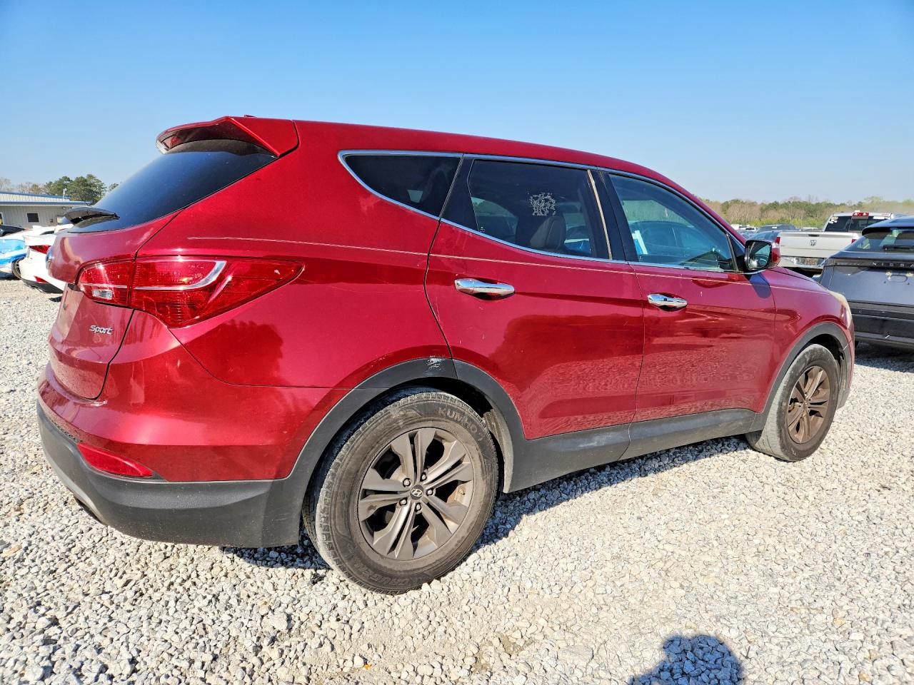 2013 Hyundai Santa Fe Sport 2.4l Red vin: 5XYZU3LB6DG122517