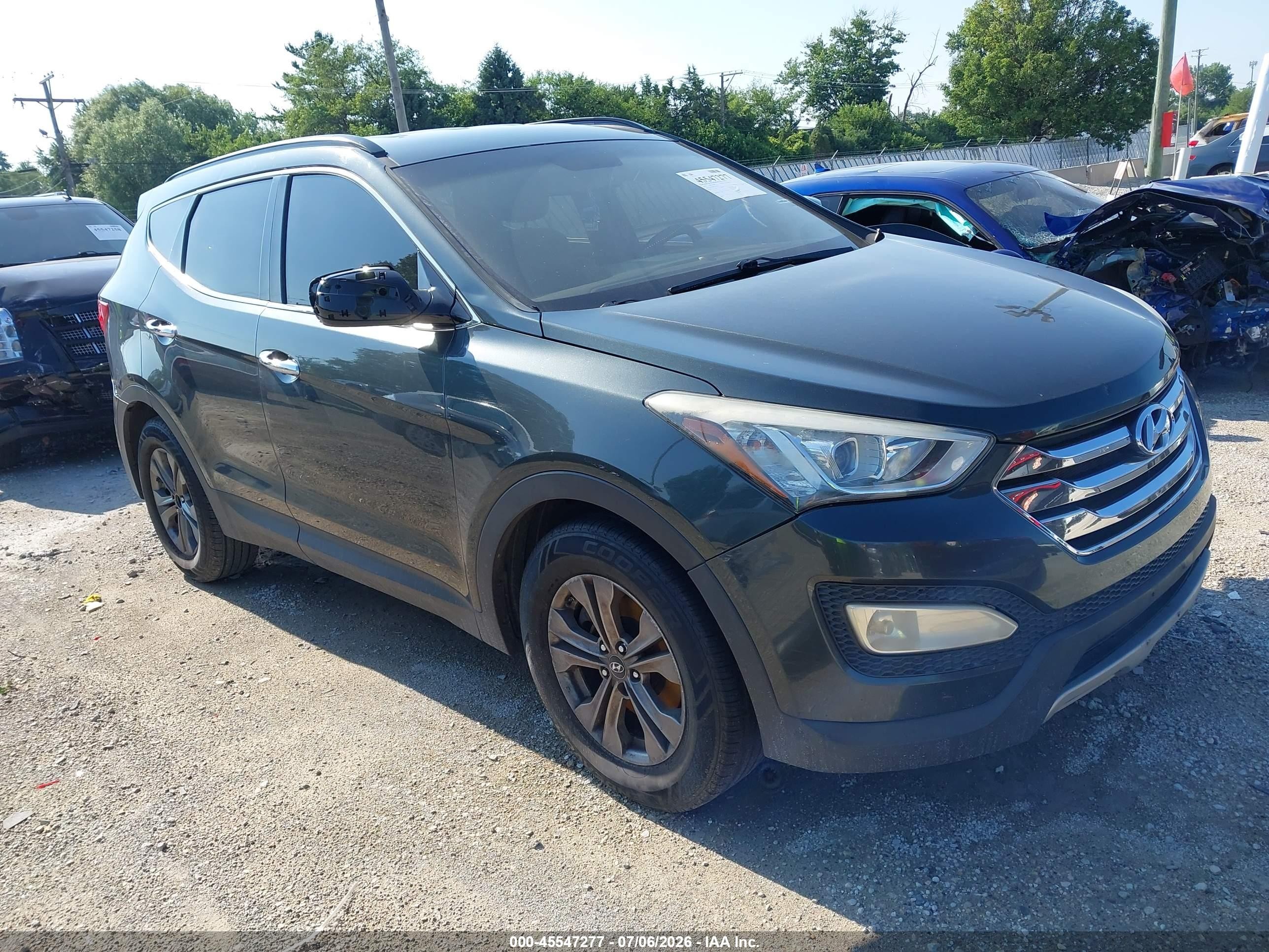 2014 Hyundai Santa Fe Sport 2.4l Серый vin: 5XYZU3LB6EG134555