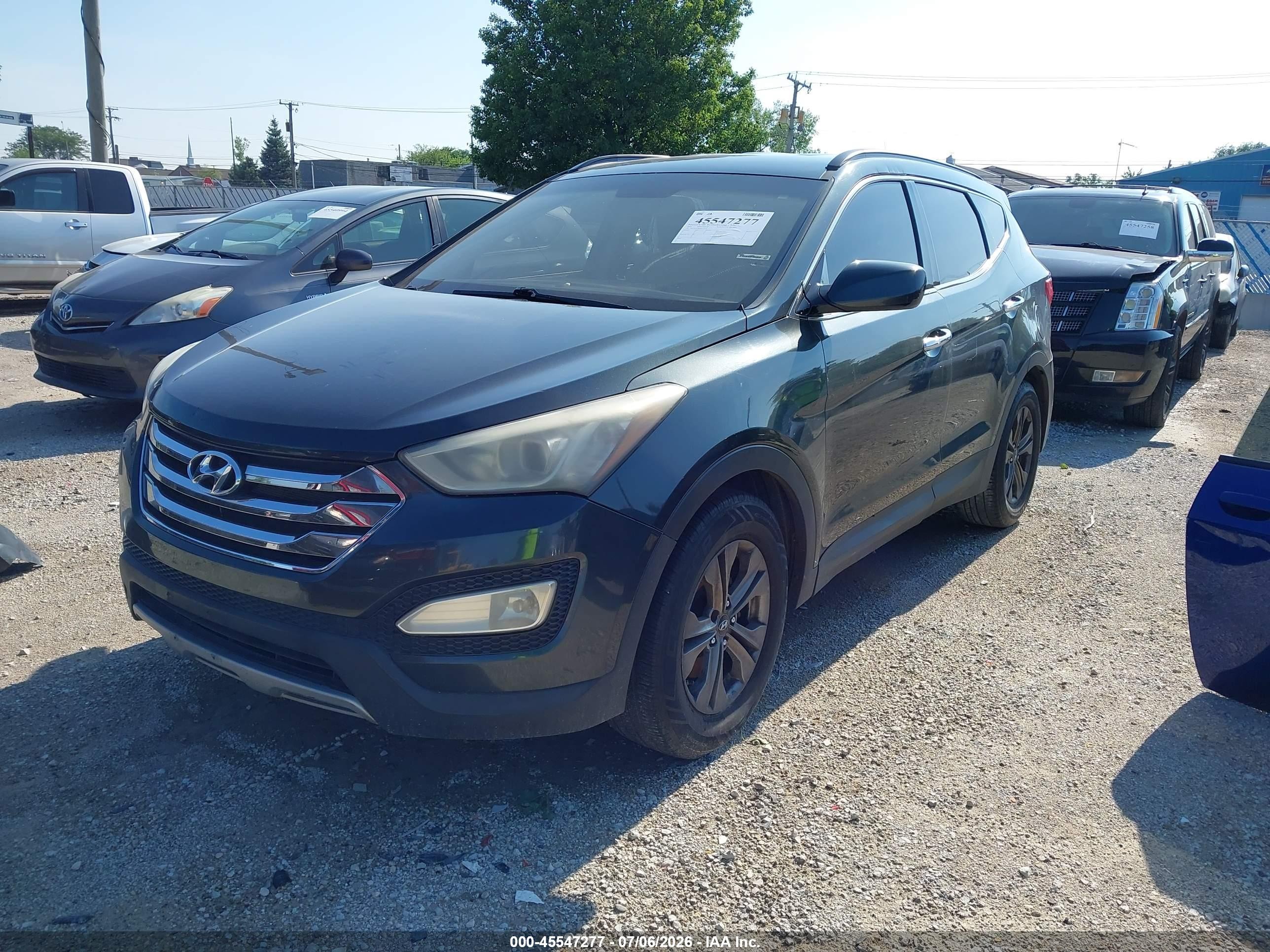 2014 Hyundai Santa Fe Sport 2.4l Серый vin: 5XYZU3LB6EG134555