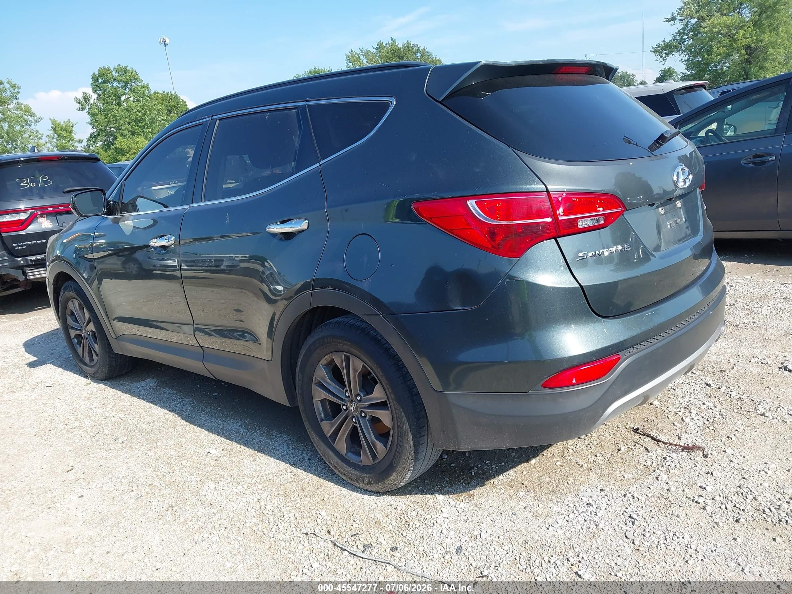 2014 Hyundai Santa Fe Sport 2.4l Серый vin: 5XYZU3LB6EG134555