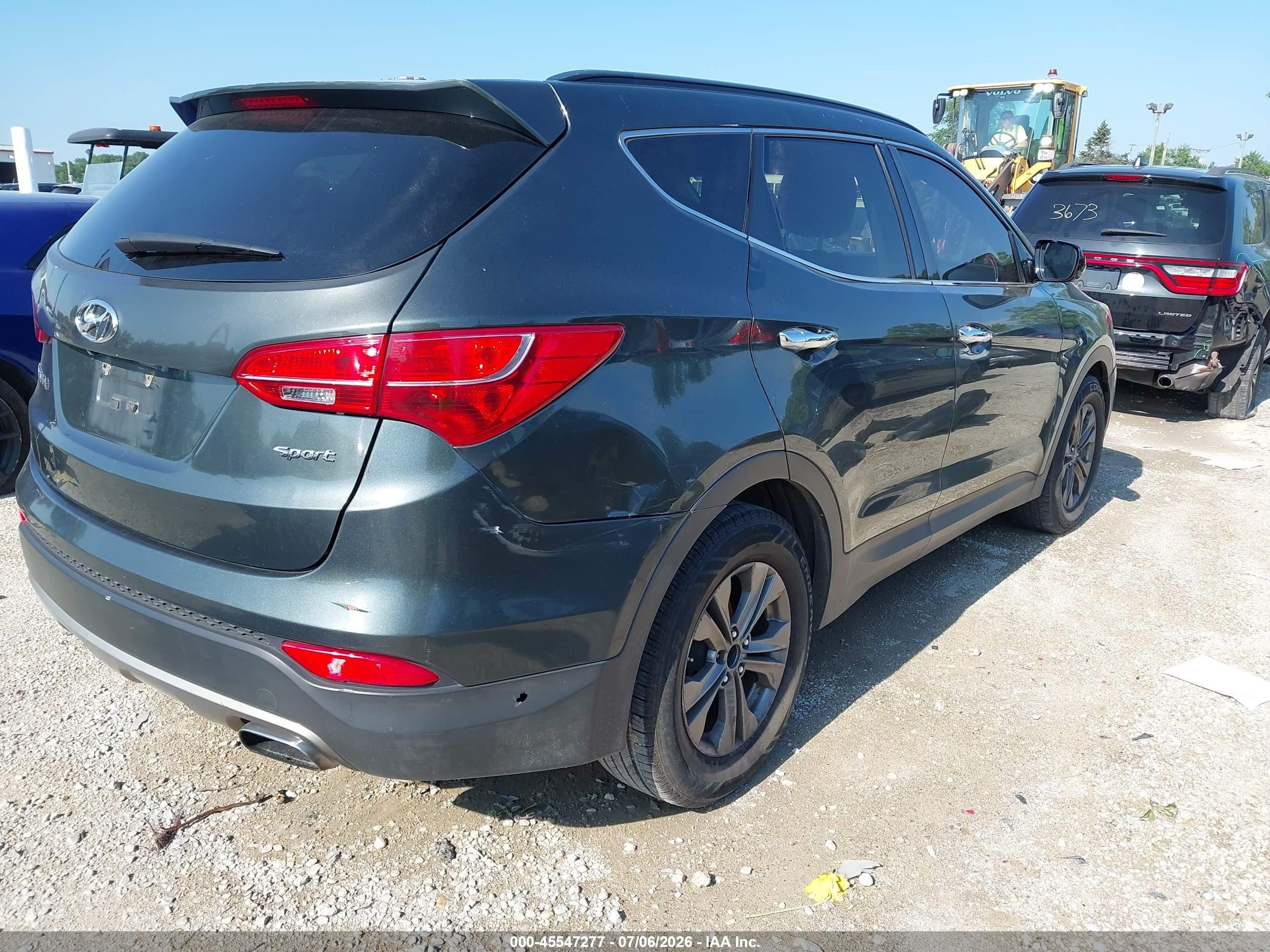 2014 Hyundai Santa Fe Sport 2.4l Серый vin: 5XYZU3LB6EG134555