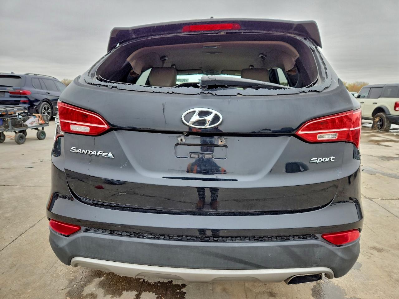 2014 Hyundai Santa Fe Sport 2.4l Black vin: 5XYZU3LB6EG154188