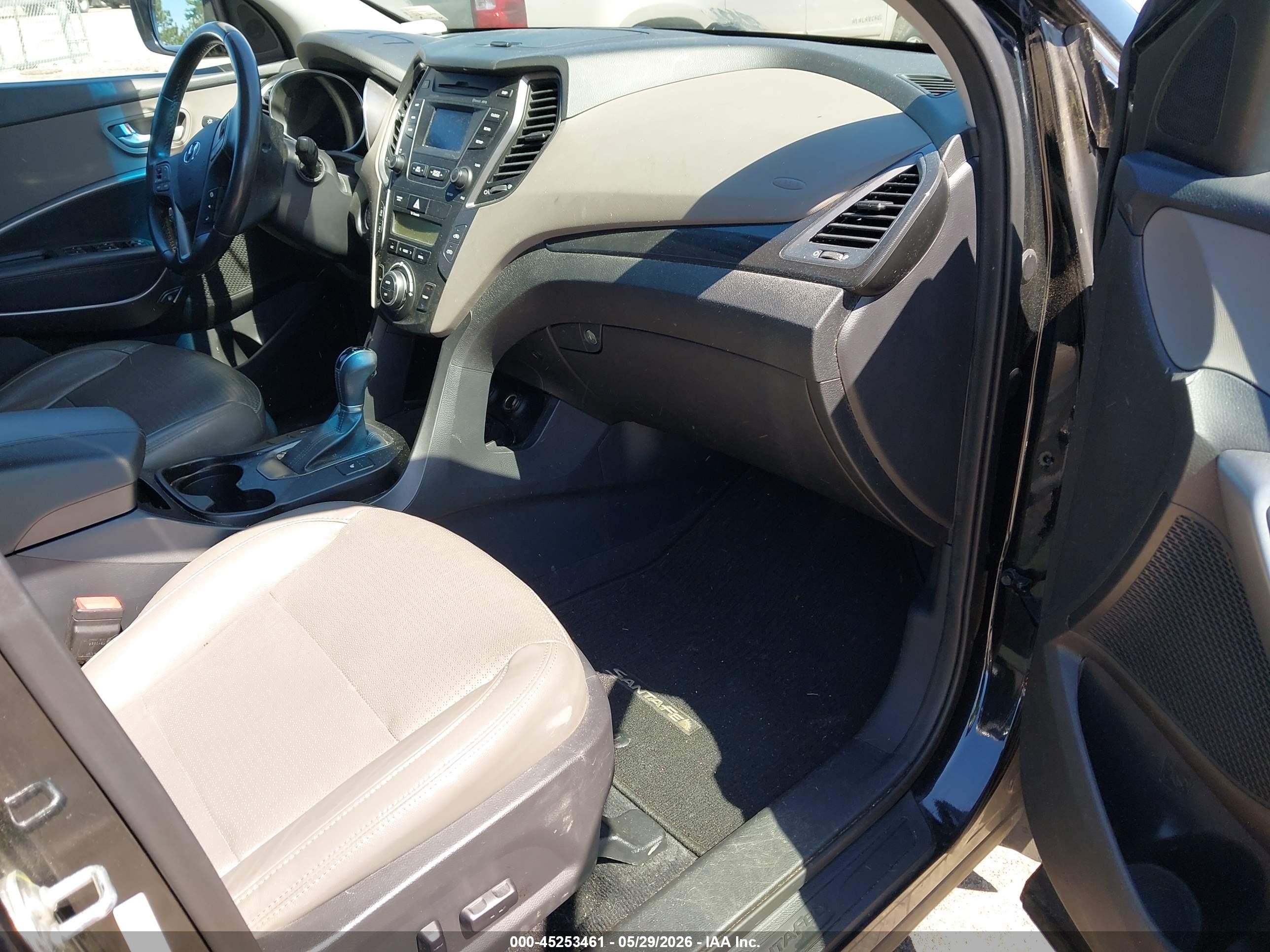2014 Hyundai Santa Fe Sport 2.4l Black vin: 5XYZU3LB6EG168270