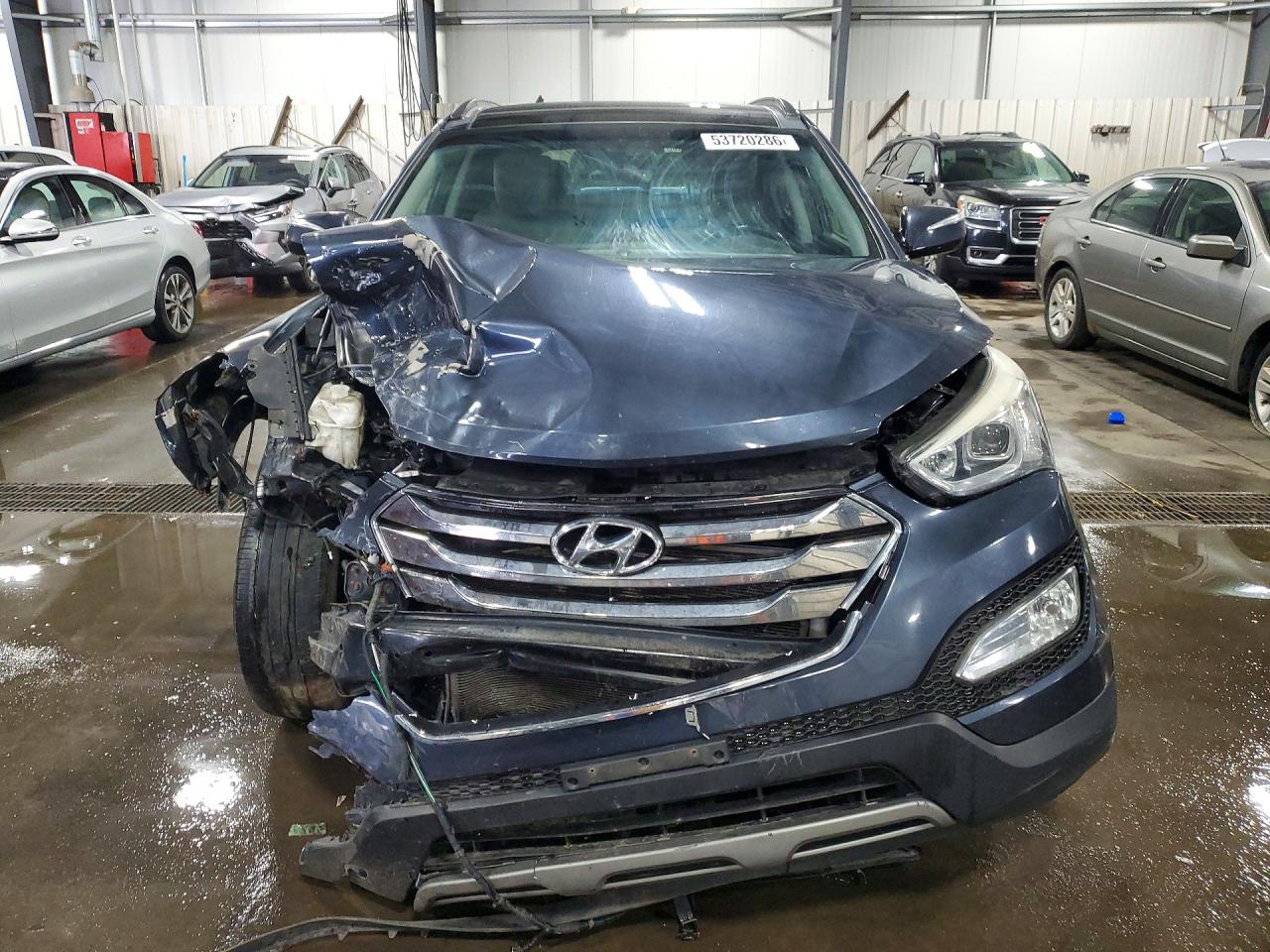 2014 Hyundai Santa Fe Sport 2.4l Blue vin: 5XYZU3LB6EG193251