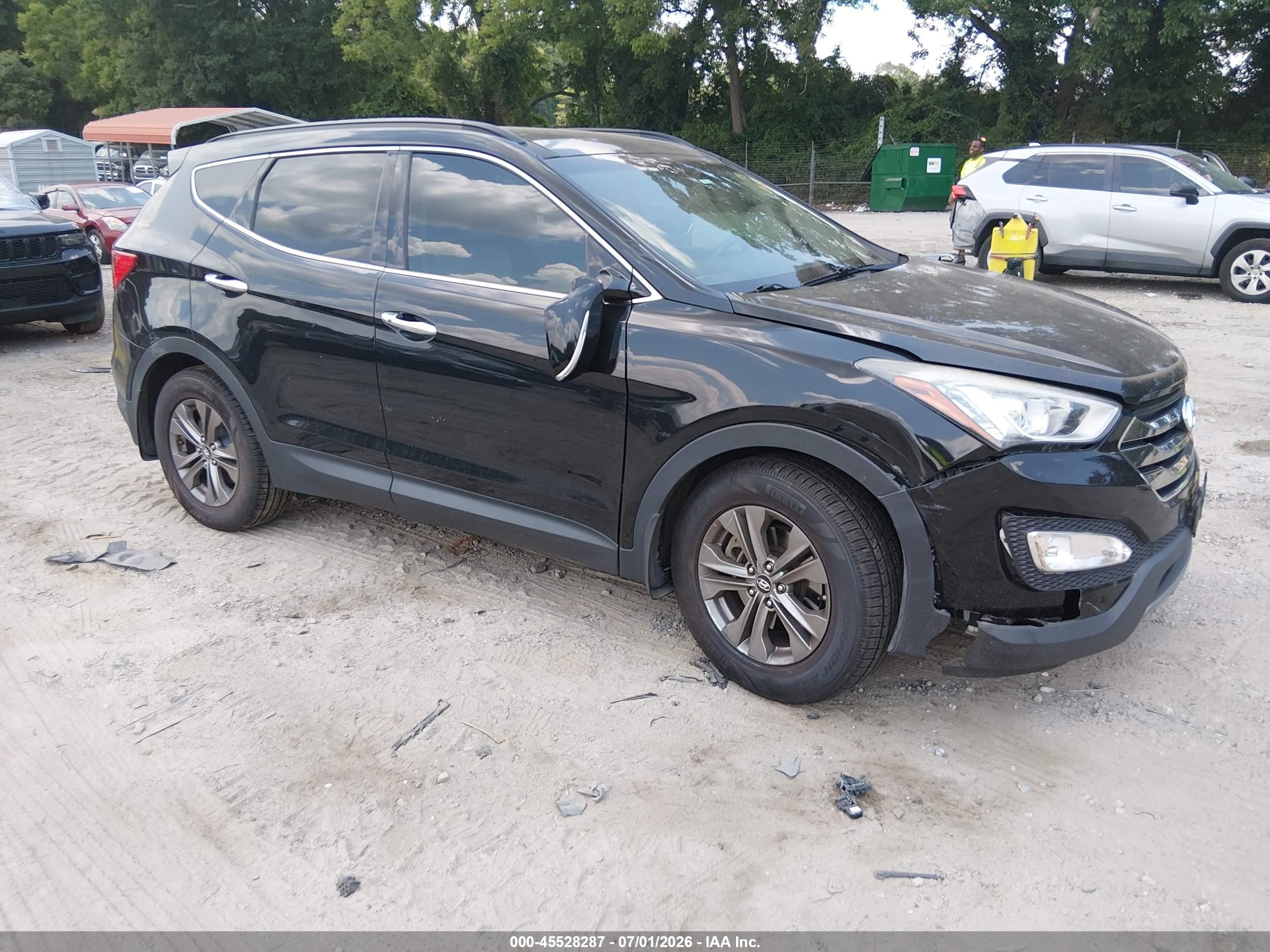 2014 Hyundai Santa Fe Sport 2.4l Black vin: 5XYZU3LB6EG194559