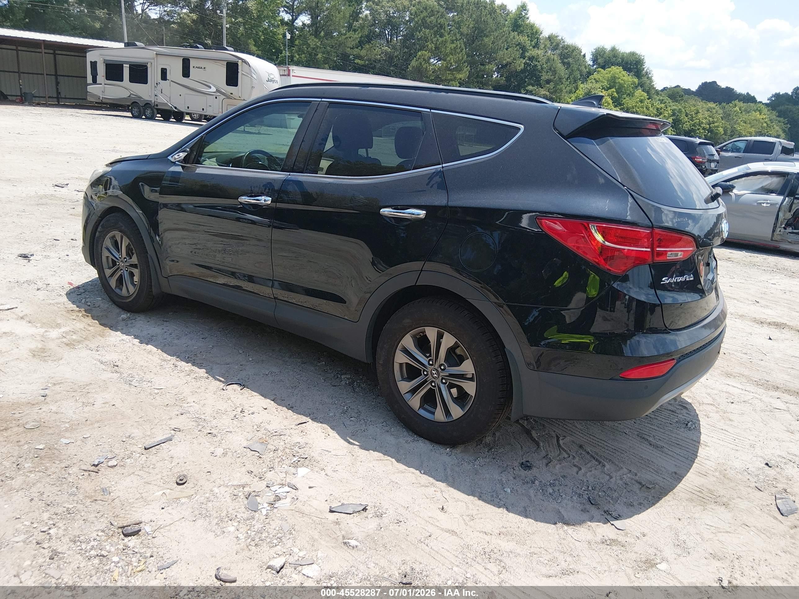 2014 Hyundai Santa Fe Sport 2.4l Black vin: 5XYZU3LB6EG194559