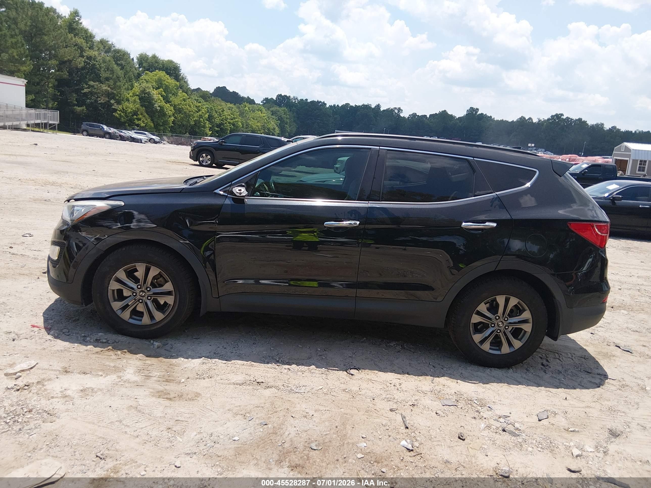 2014 Hyundai Santa Fe Sport 2.4l Black vin: 5XYZU3LB6EG194559