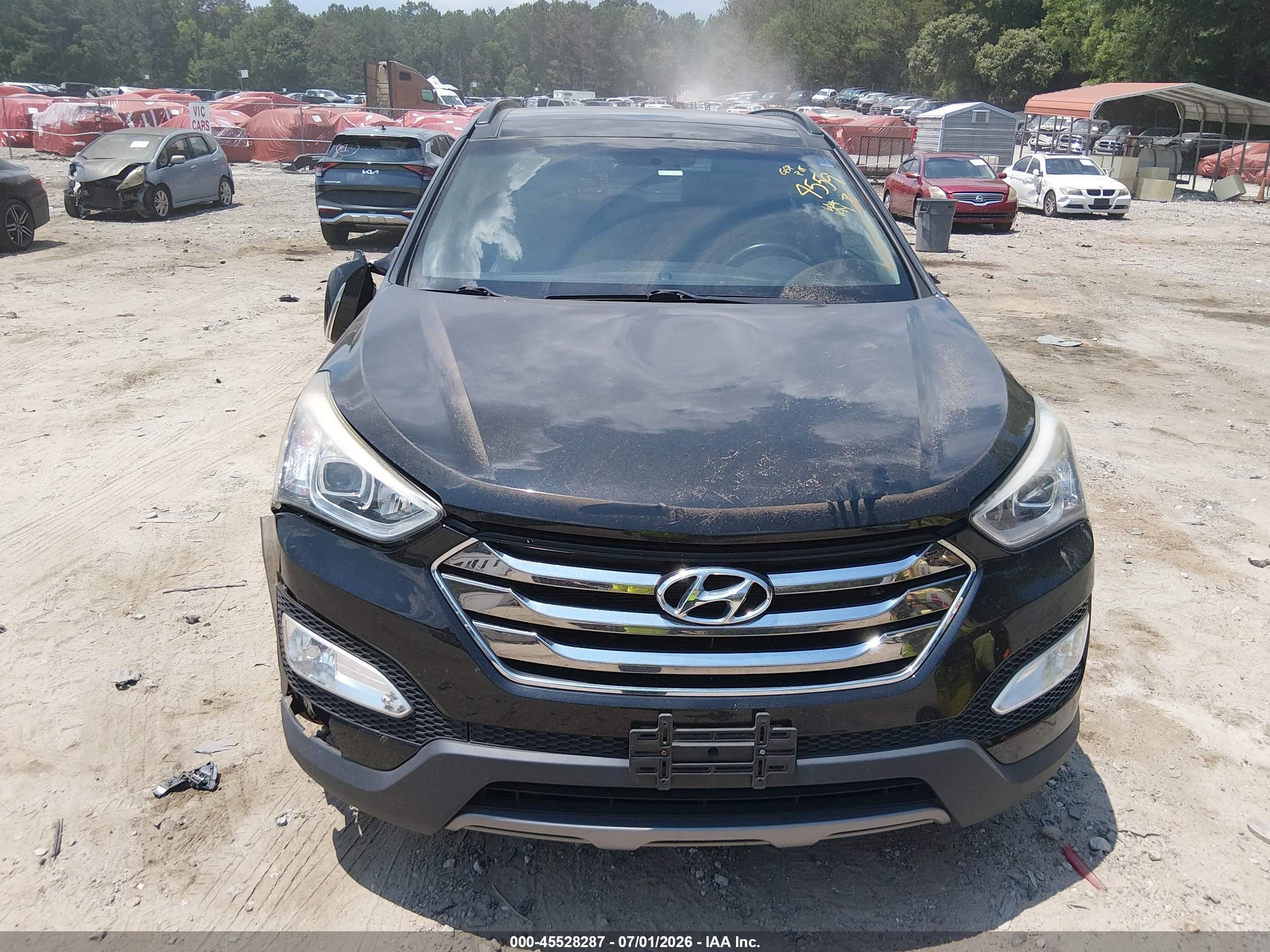 2014 Hyundai Santa Fe Sport 2.4l Black vin: 5XYZU3LB6EG194559