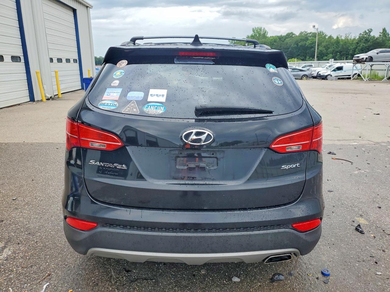 2015 Hyundai Santa Fe Sport 2.4l Black vin: 5XYZU3LB6FG284568