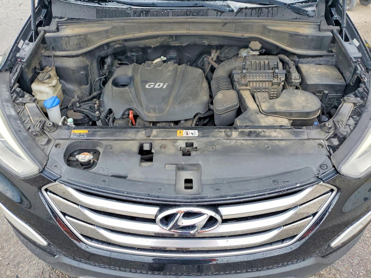 2015 Hyundai Santa Fe Sport 2.4l Black vin: 5XYZU3LB6FG284568