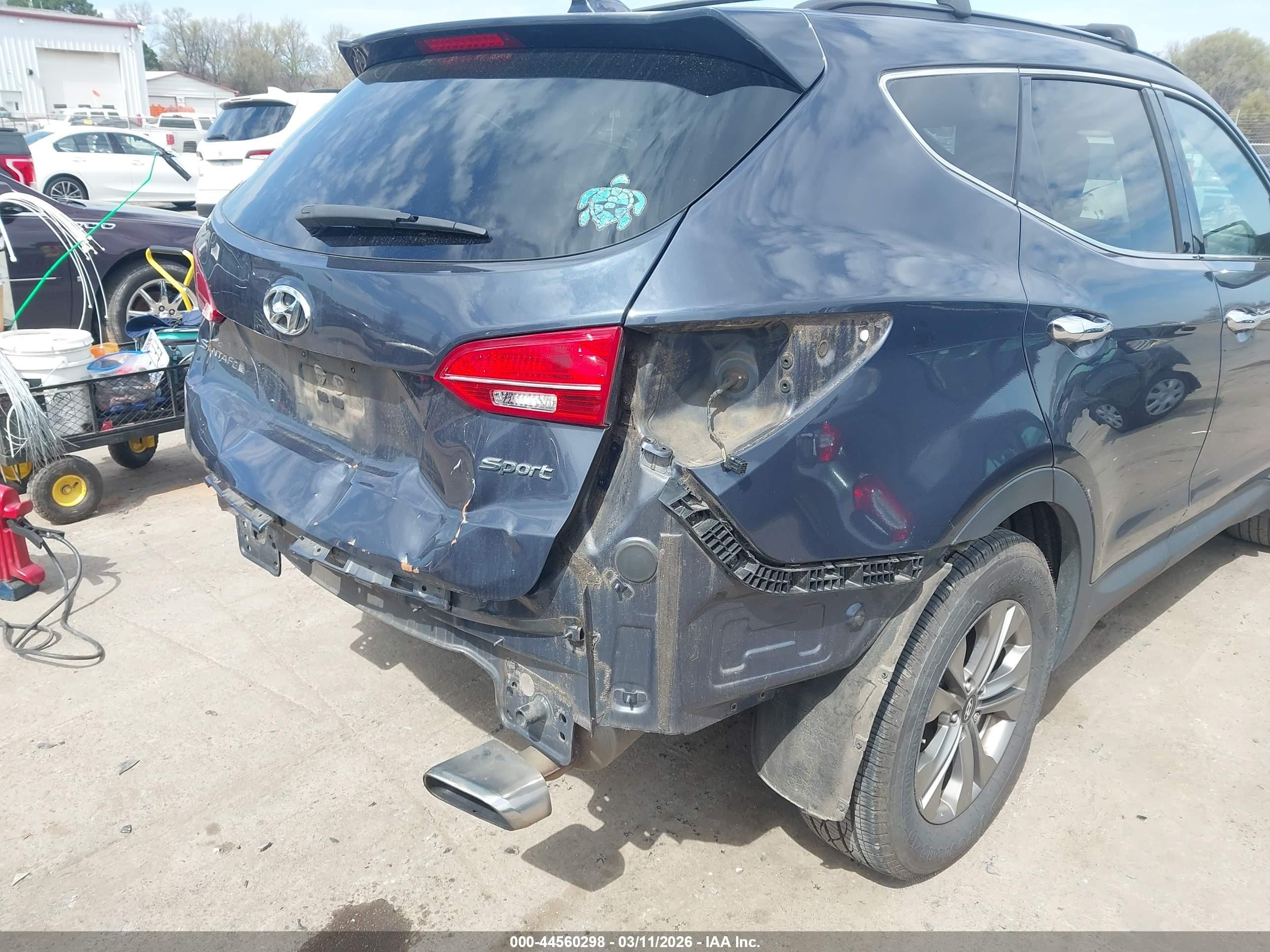 2015 Hyundai Santa Fe Sport 2.4l Navy vin: 5XYZU3LB6FG288992