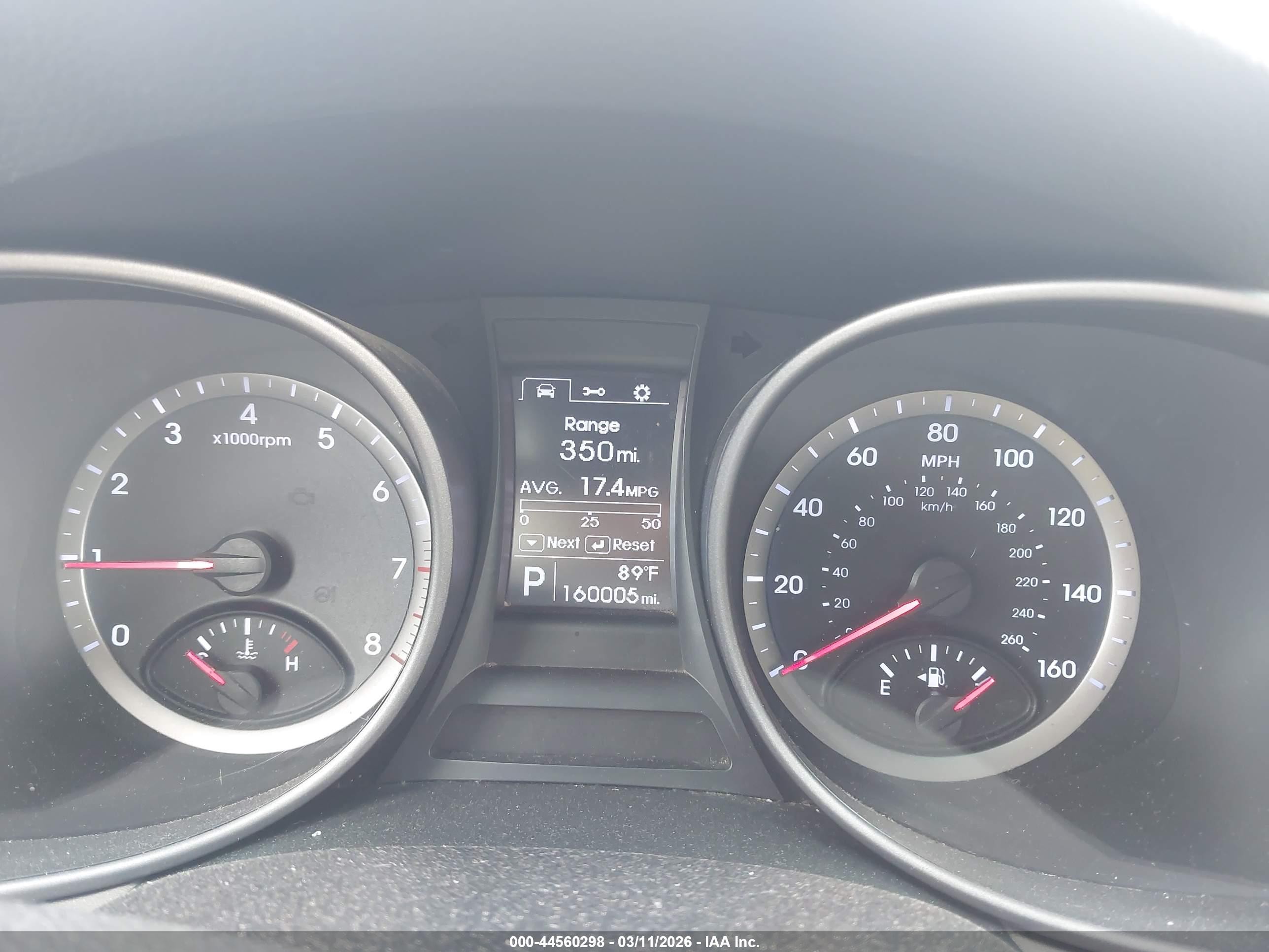 2015 Hyundai Santa Fe Sport 2.4l Navy vin: 5XYZU3LB6FG288992