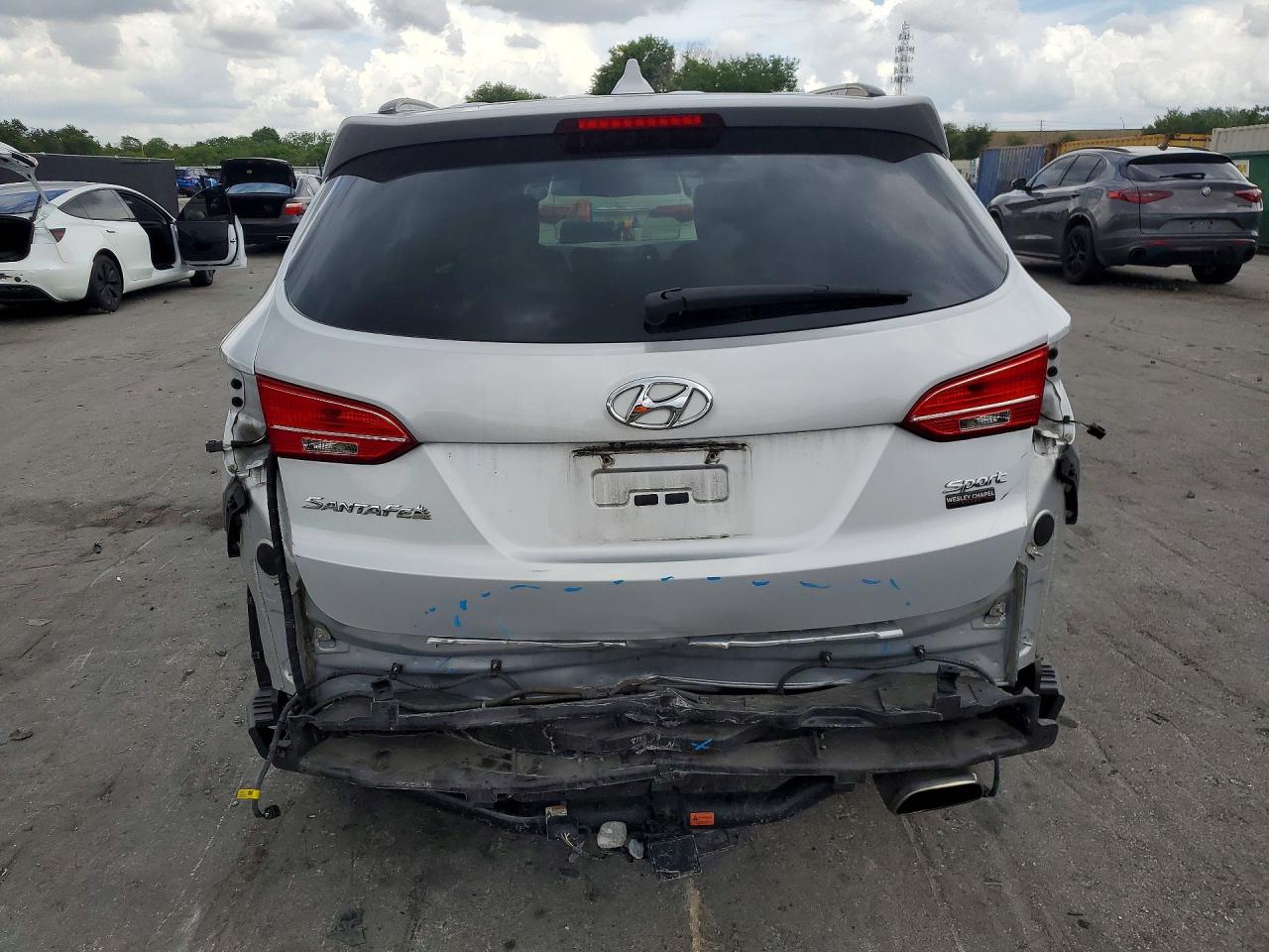 2015 Hyundai Santa Fe Sport 2.4l Silver vin: 5XYZU3LB6FG289737
