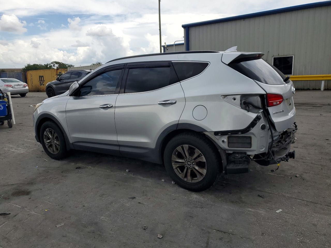 2015 Hyundai Santa Fe Sport 2.4l Silver vin: 5XYZU3LB6FG289737