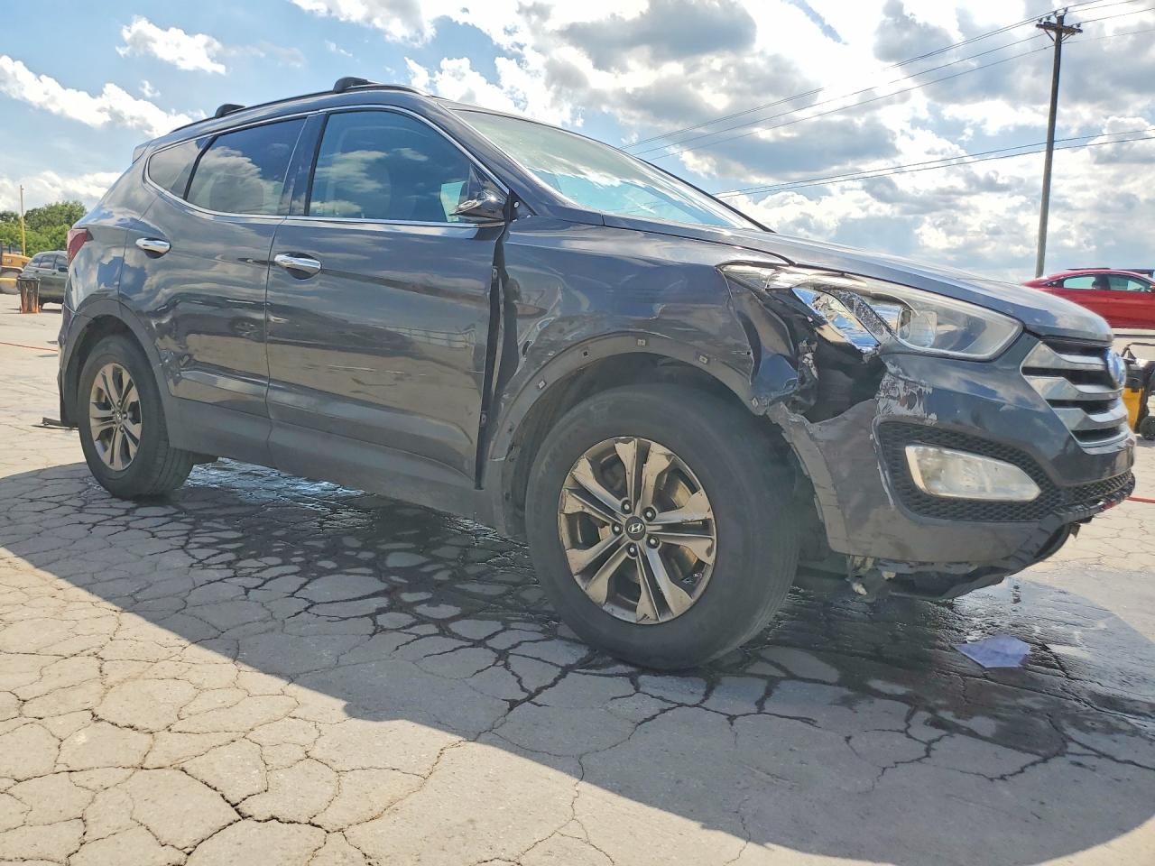 2016 Hyundai Santa Fe Sport 2.4l Gray vin: 5XYZU3LB6GG375017