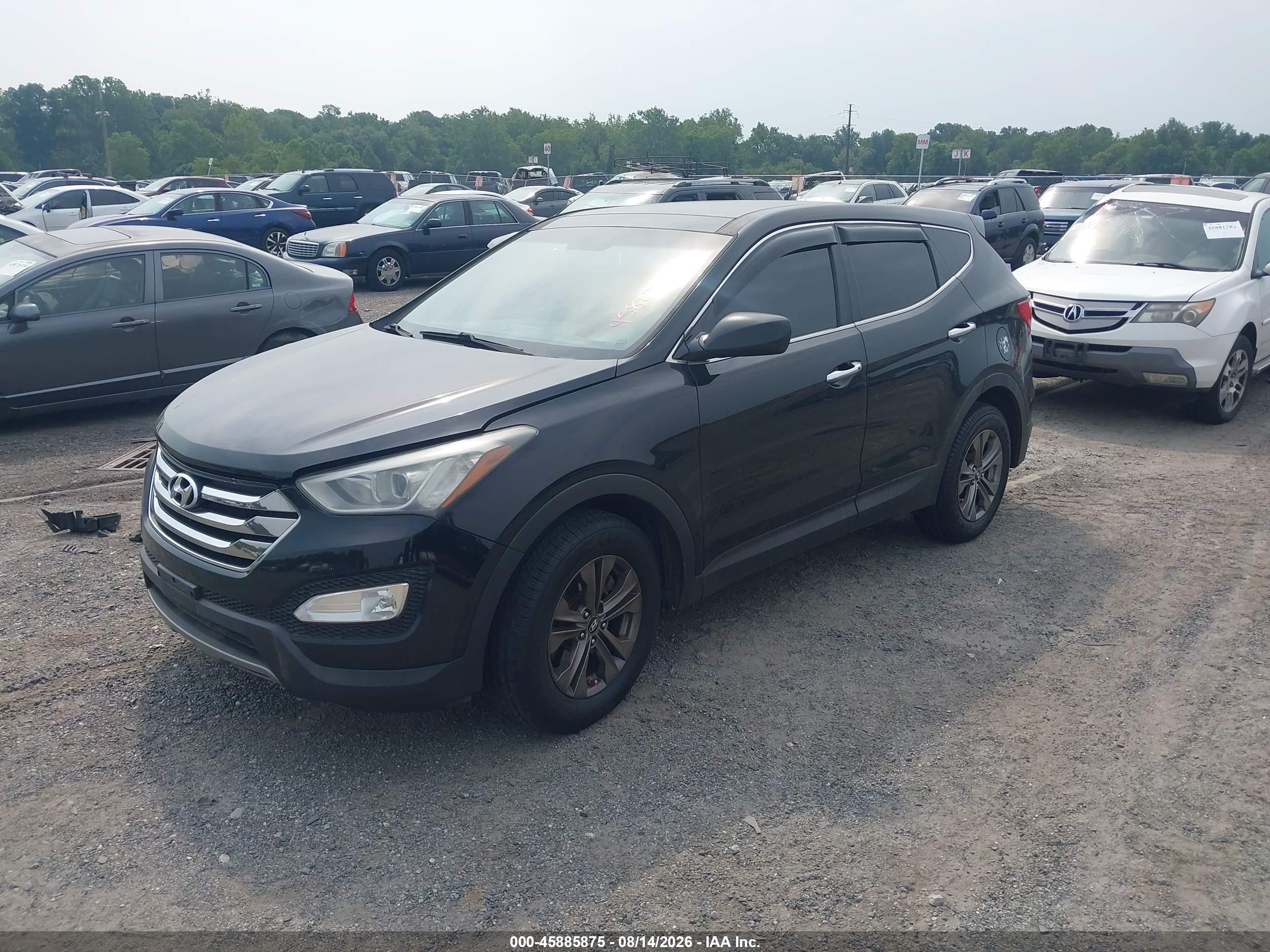 2013 Hyundai Santa Fe Sport Black vin: 5XYZU3LB7DG012088