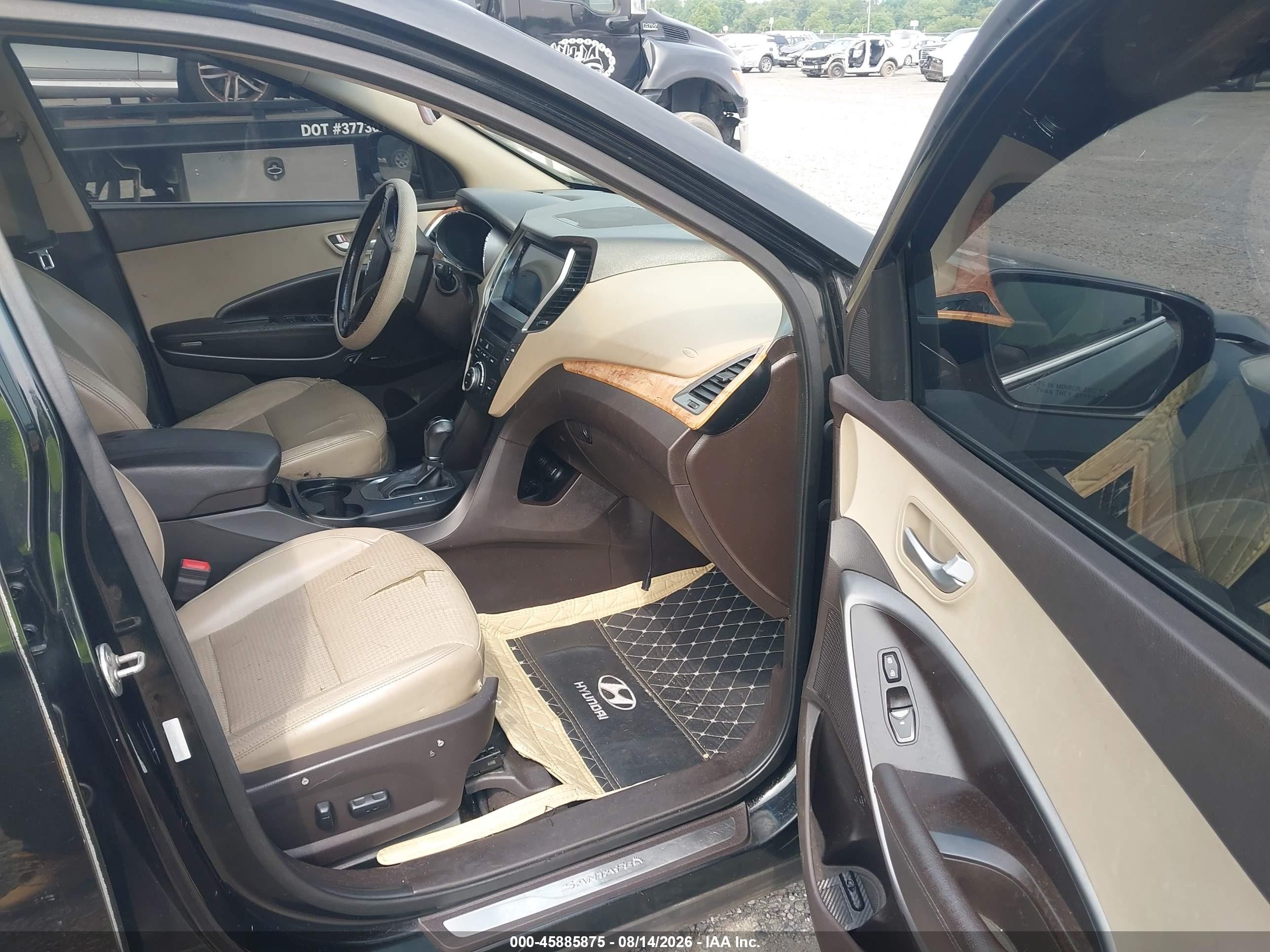 2013 Hyundai Santa Fe Sport Black vin: 5XYZU3LB7DG012088