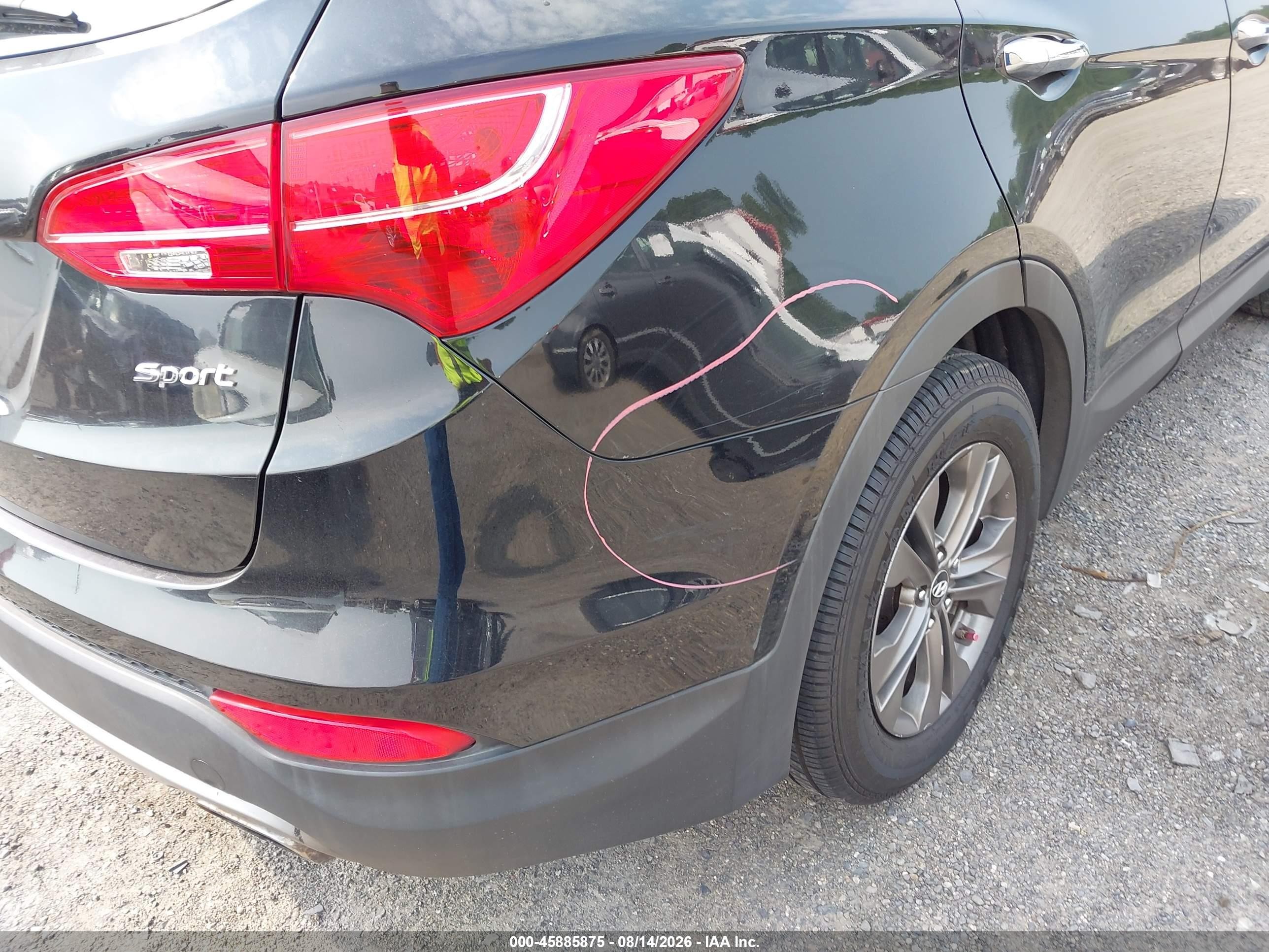 2013 Hyundai Santa Fe Sport Black vin: 5XYZU3LB7DG012088