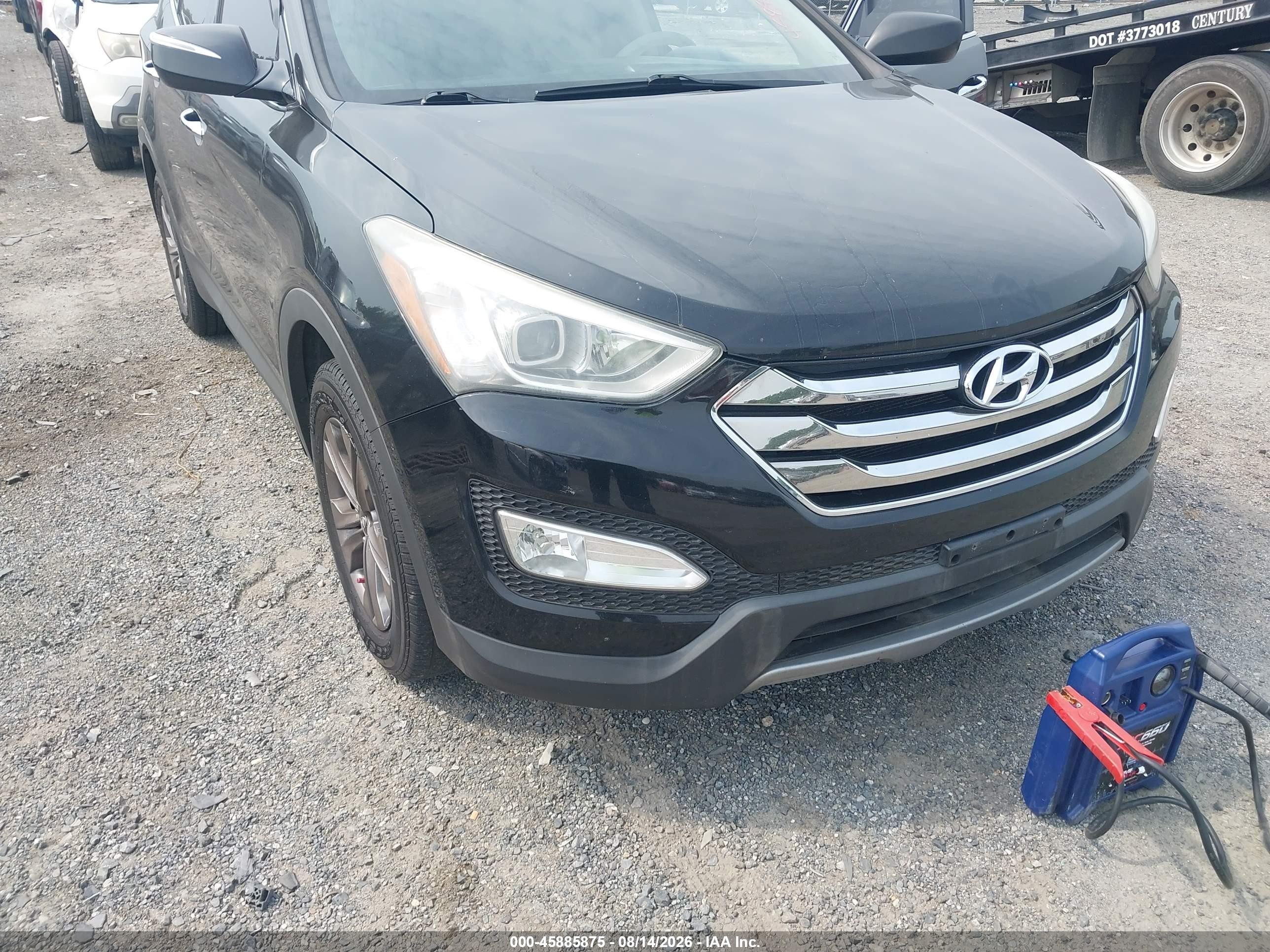 2013 Hyundai Santa Fe Sport Black vin: 5XYZU3LB7DG012088